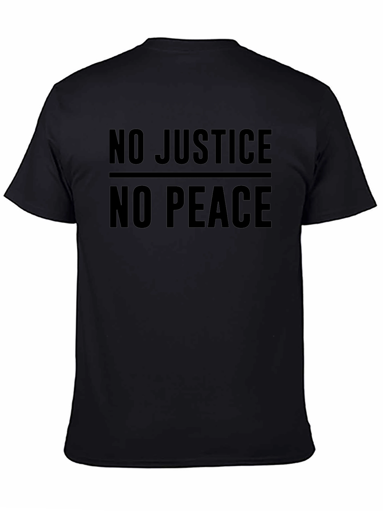 No Justice No Peace Graphic Tee - Black
