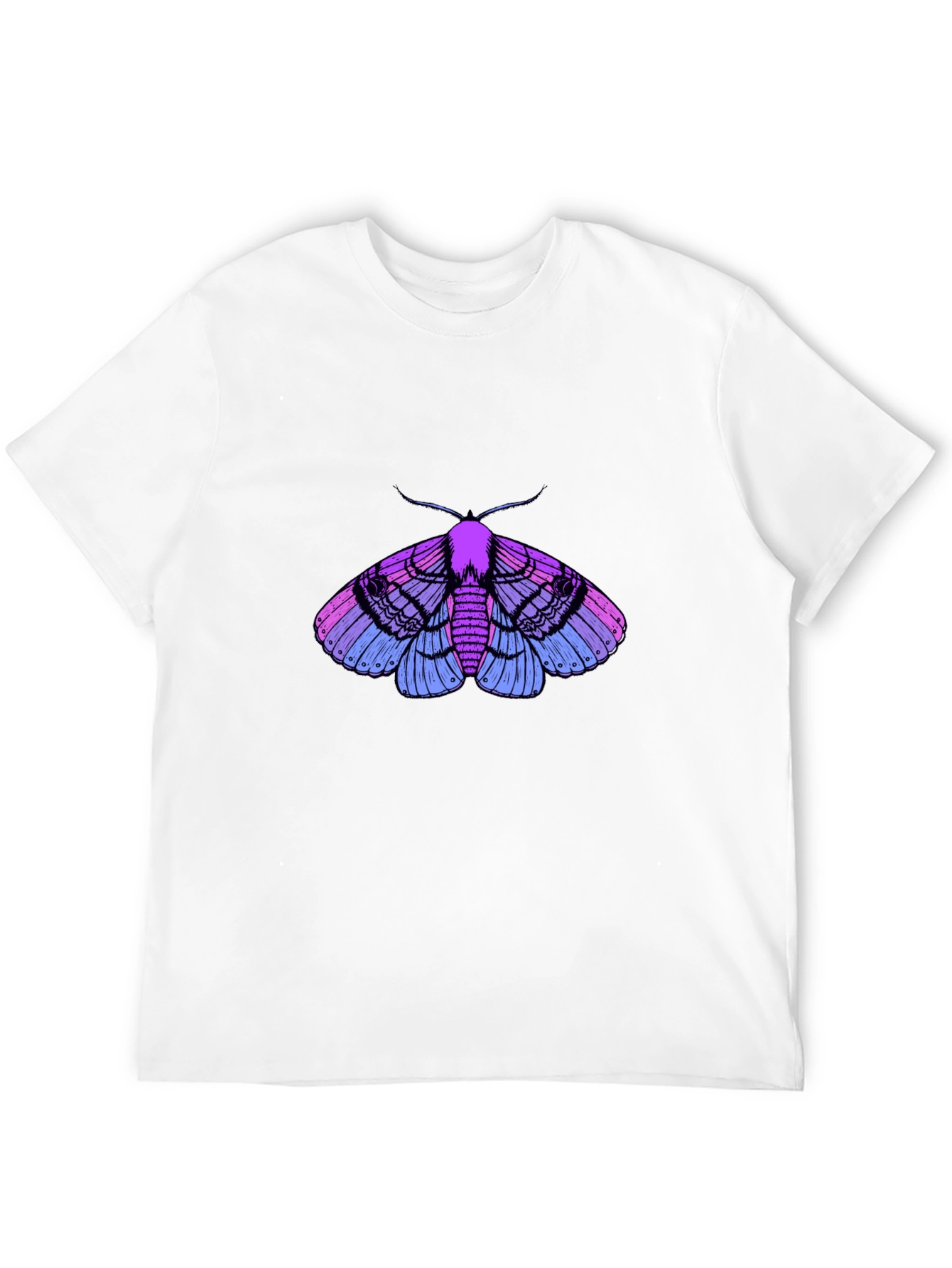 Moth Graphic T-Shirt - Stylish Insect Design