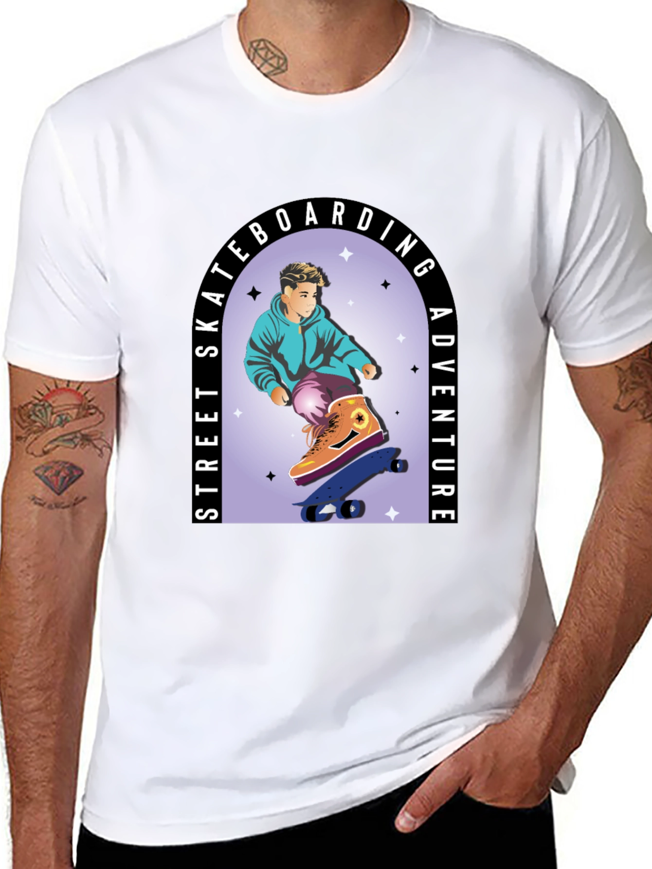 Skateboarding Adventure Graphic Tee