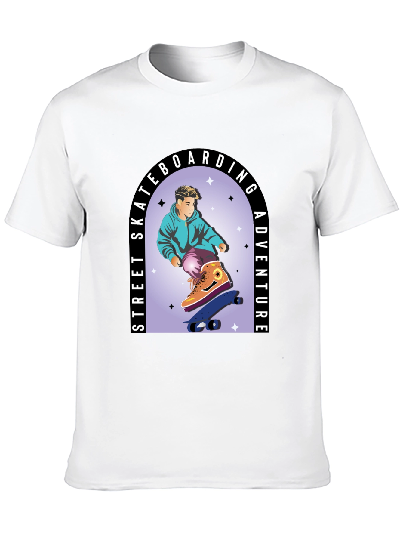 Skateboarding Adventure Graphic Tee