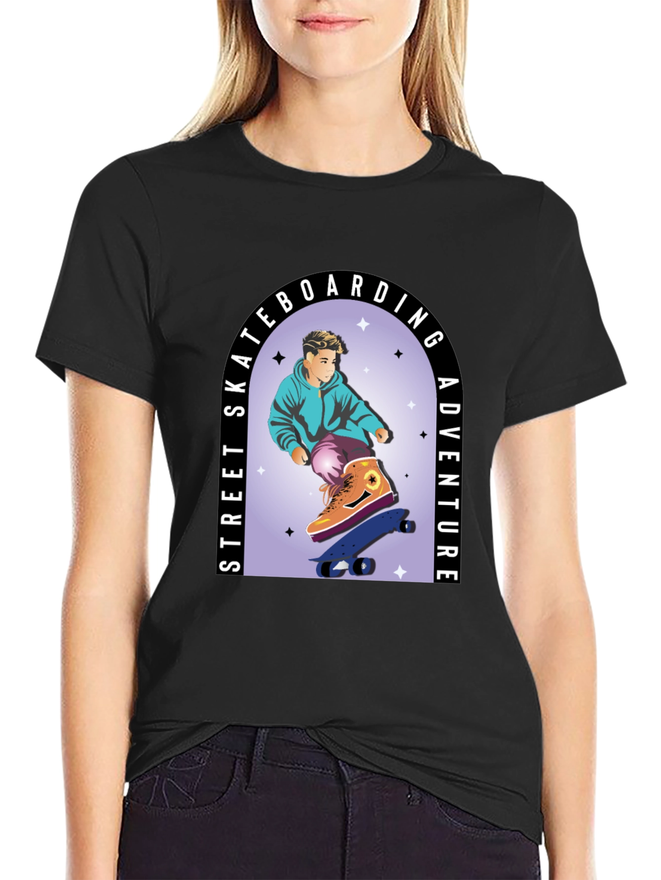 Skateboarding Adventure Graphic Tee