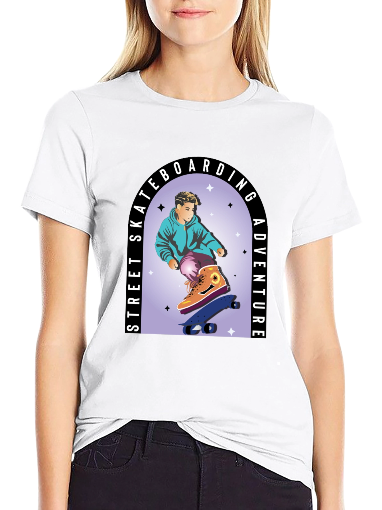 Skateboarding Adventure Graphic Tee
