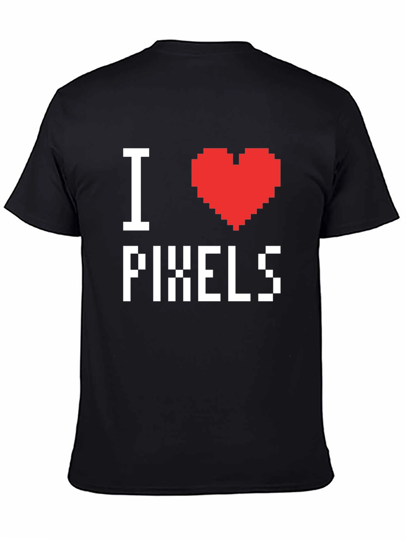 I Heart Pixels Graphic T-Shirt - Retro Gamer Style