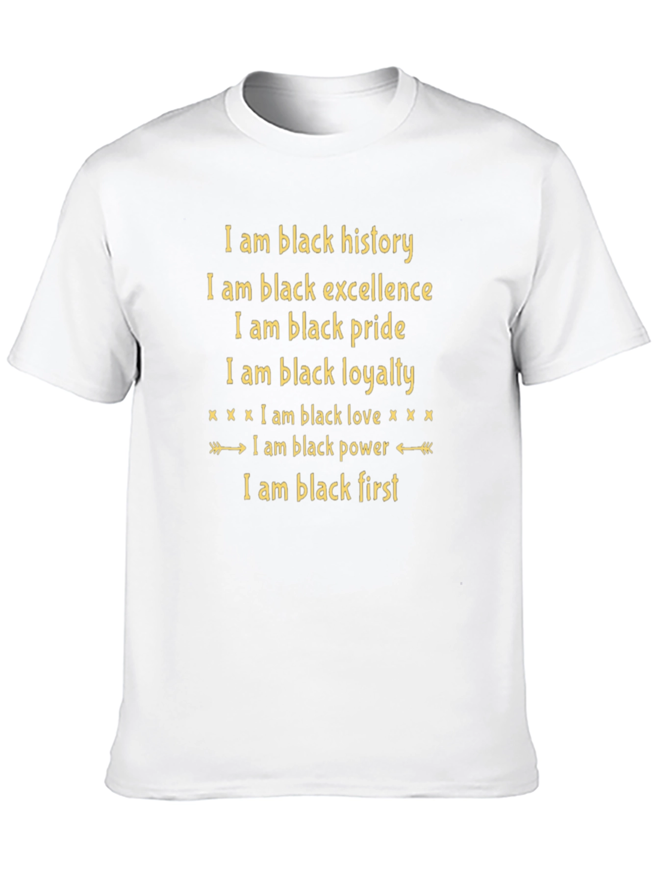 Black History T-Shirt: Excellence Pride Loyalty Love Power