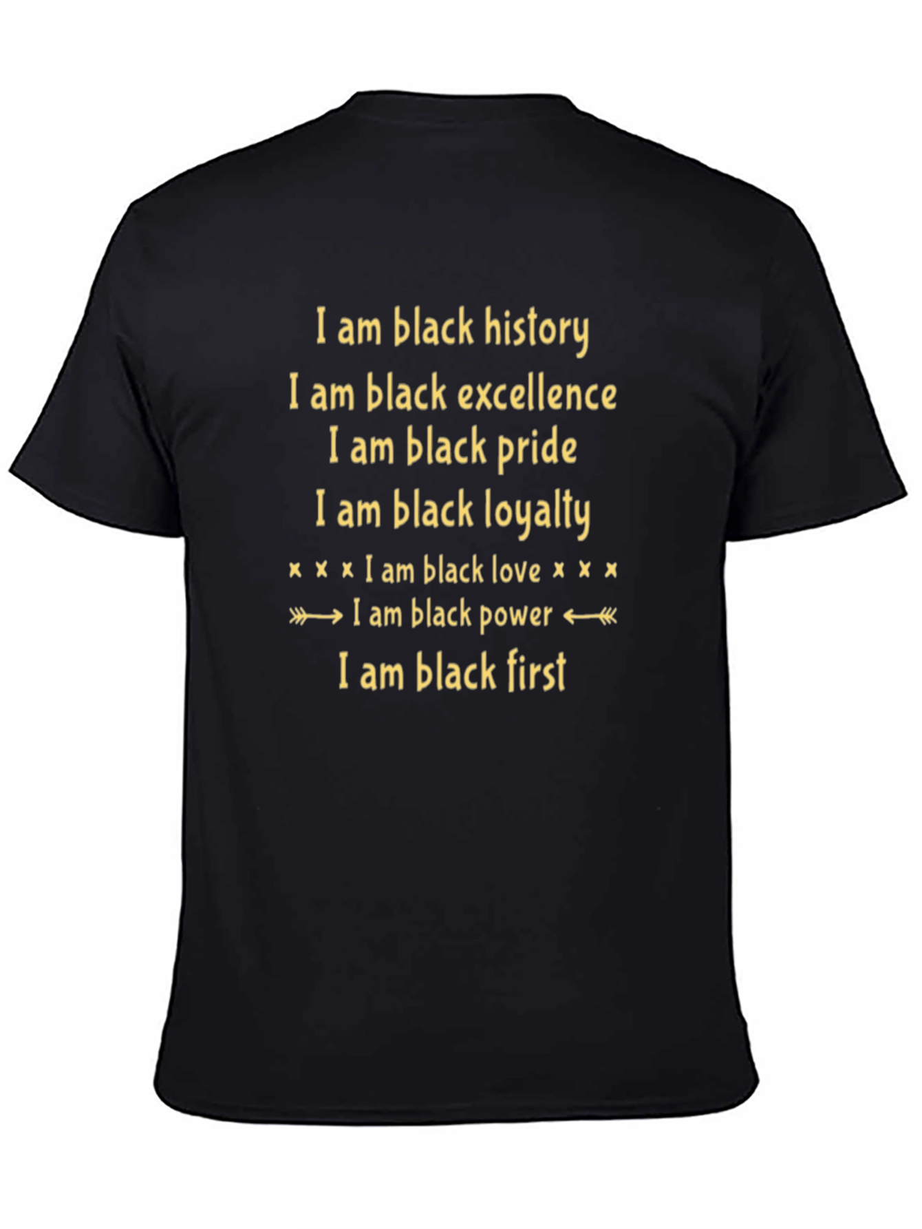 Black History T-Shirt: Excellence Pride Loyalty Love Power