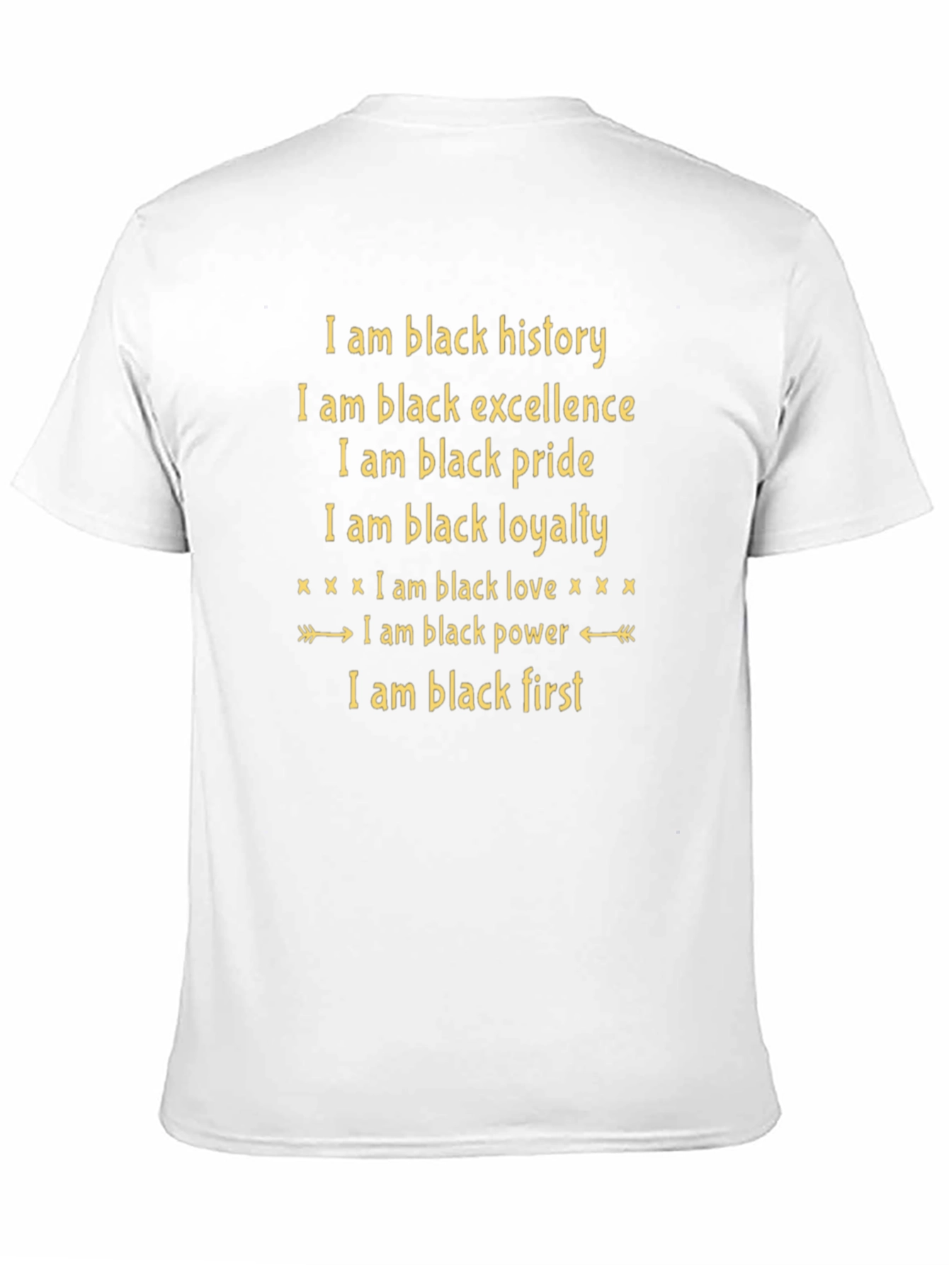 Black History T-Shirt: Excellence Pride Loyalty Love Power