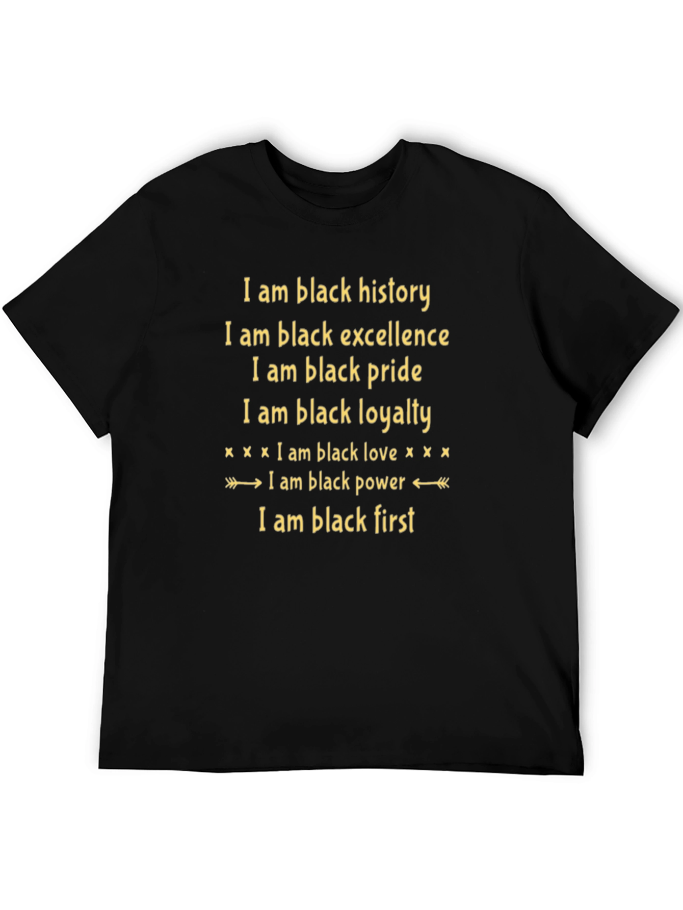 Black History T-Shirt: Excellence Pride Loyalty Love Power