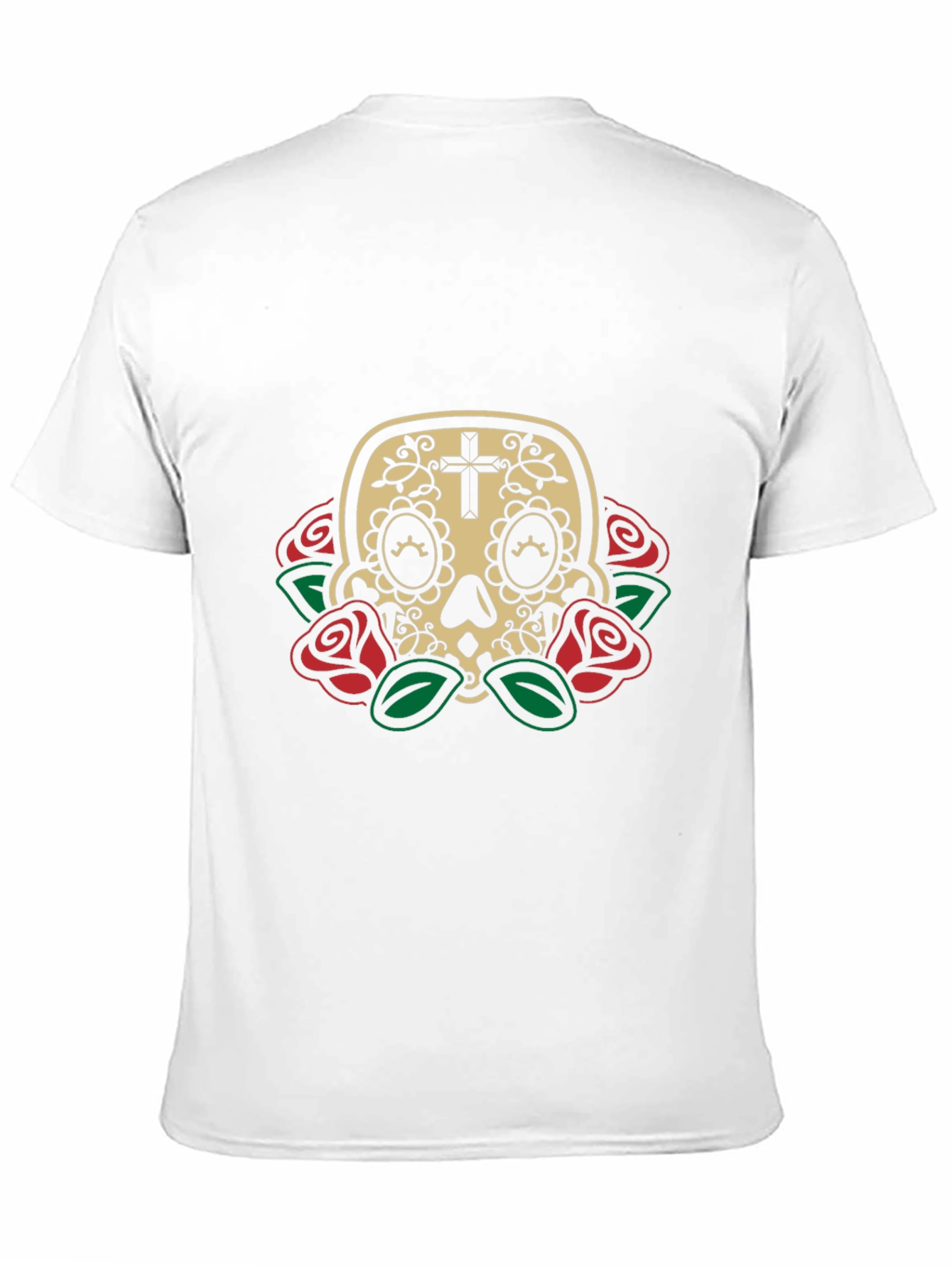 Day of the Dead Skull Rose Graphic Tee