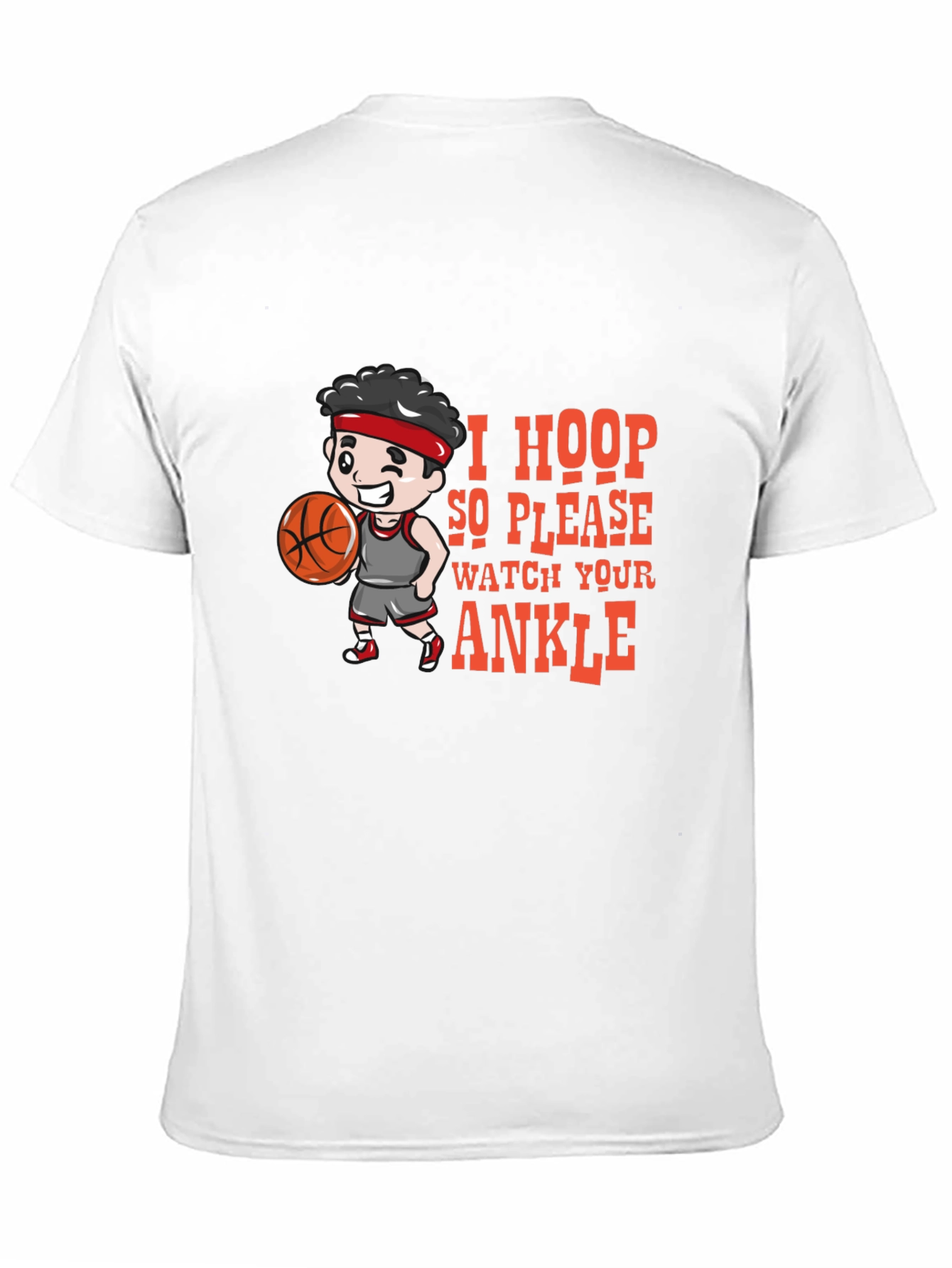 I Hoop So Please Watch Your Ankle Black T-Shirt