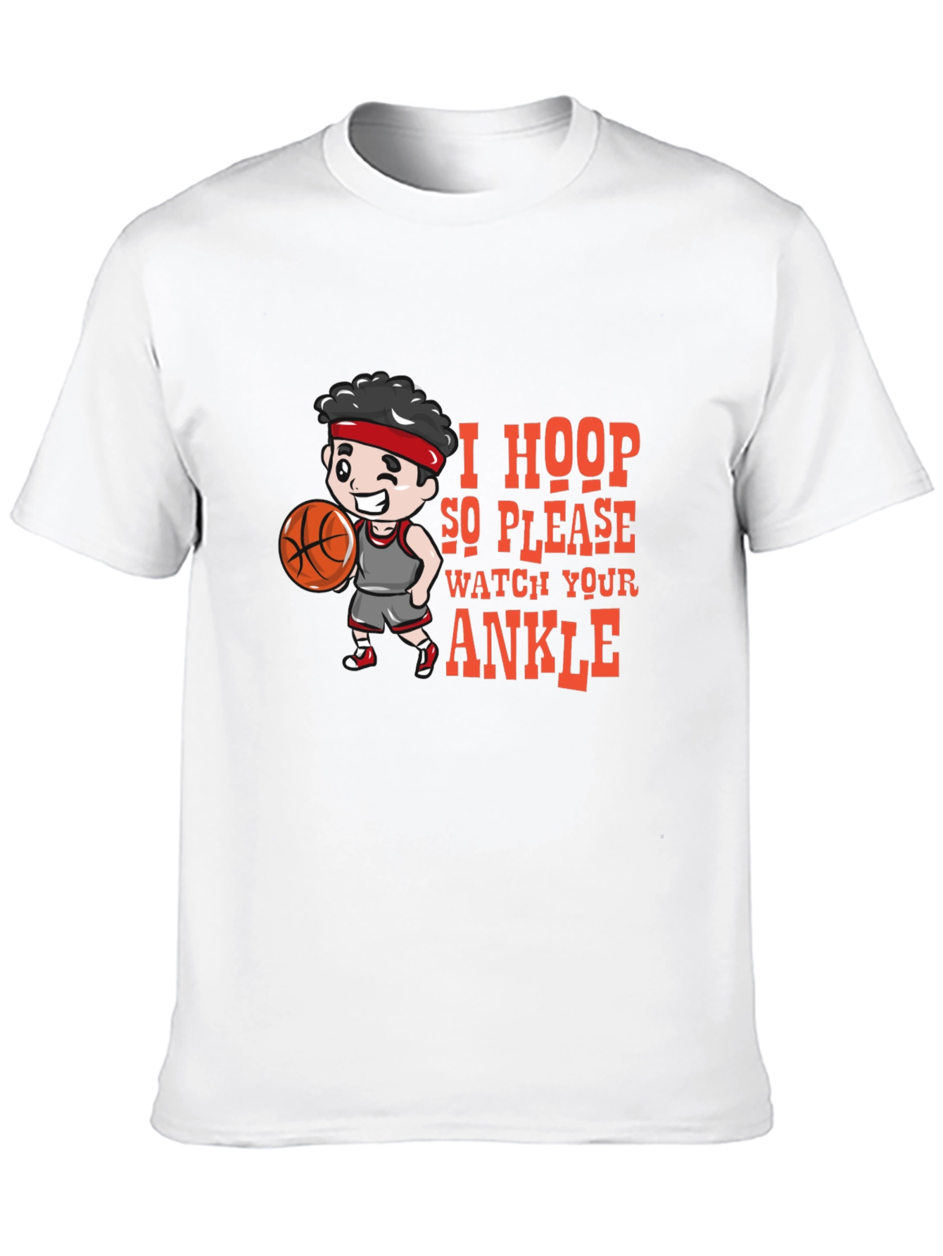 I Hoop So Please Watch Your Ankle Black T-Shirt