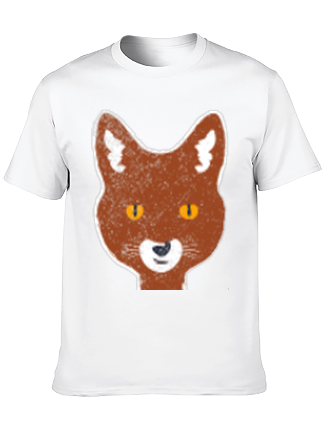 Fox Graphic Print Black T-Shirt
