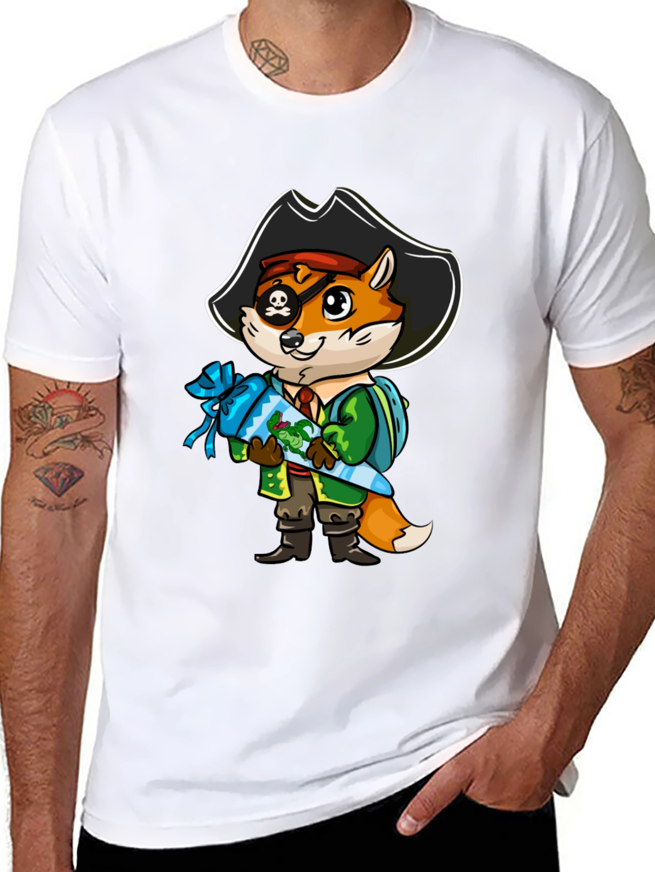 Fox Pirate T-Shirt with Goody Bag