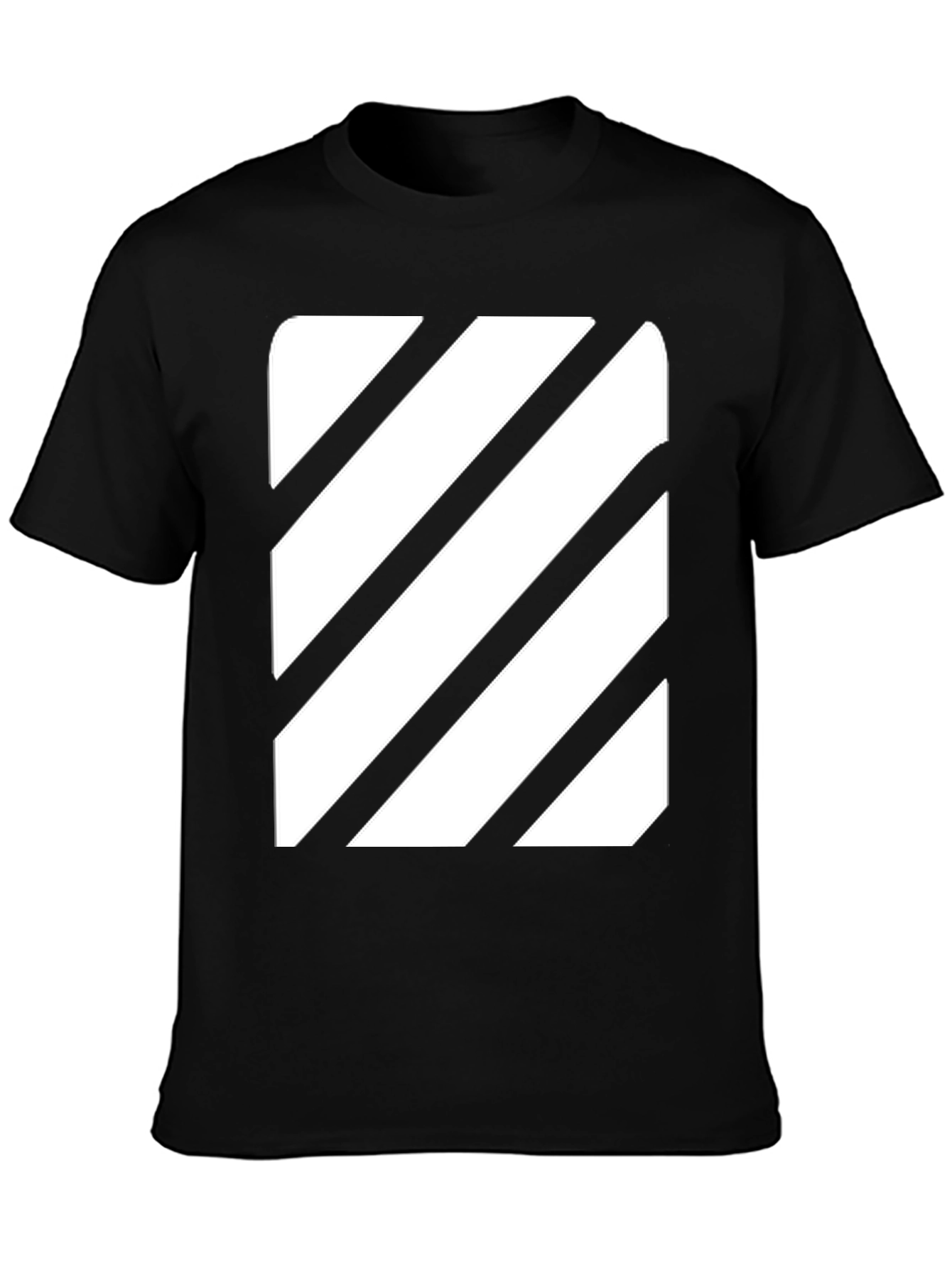 Striped Graphic Tee - Modern Casual Style