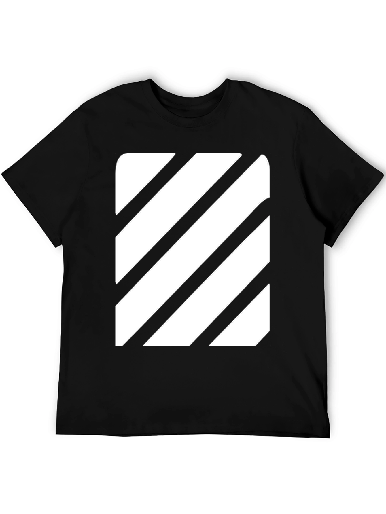 Striped Graphic Tee - Modern Casual Style