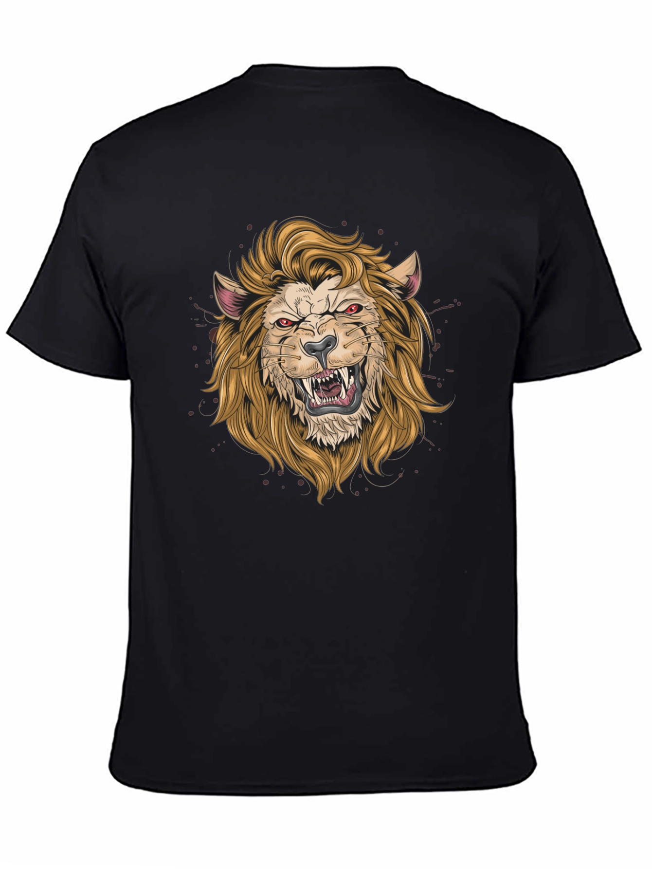 Fierce Lion Graphic Tee - Black