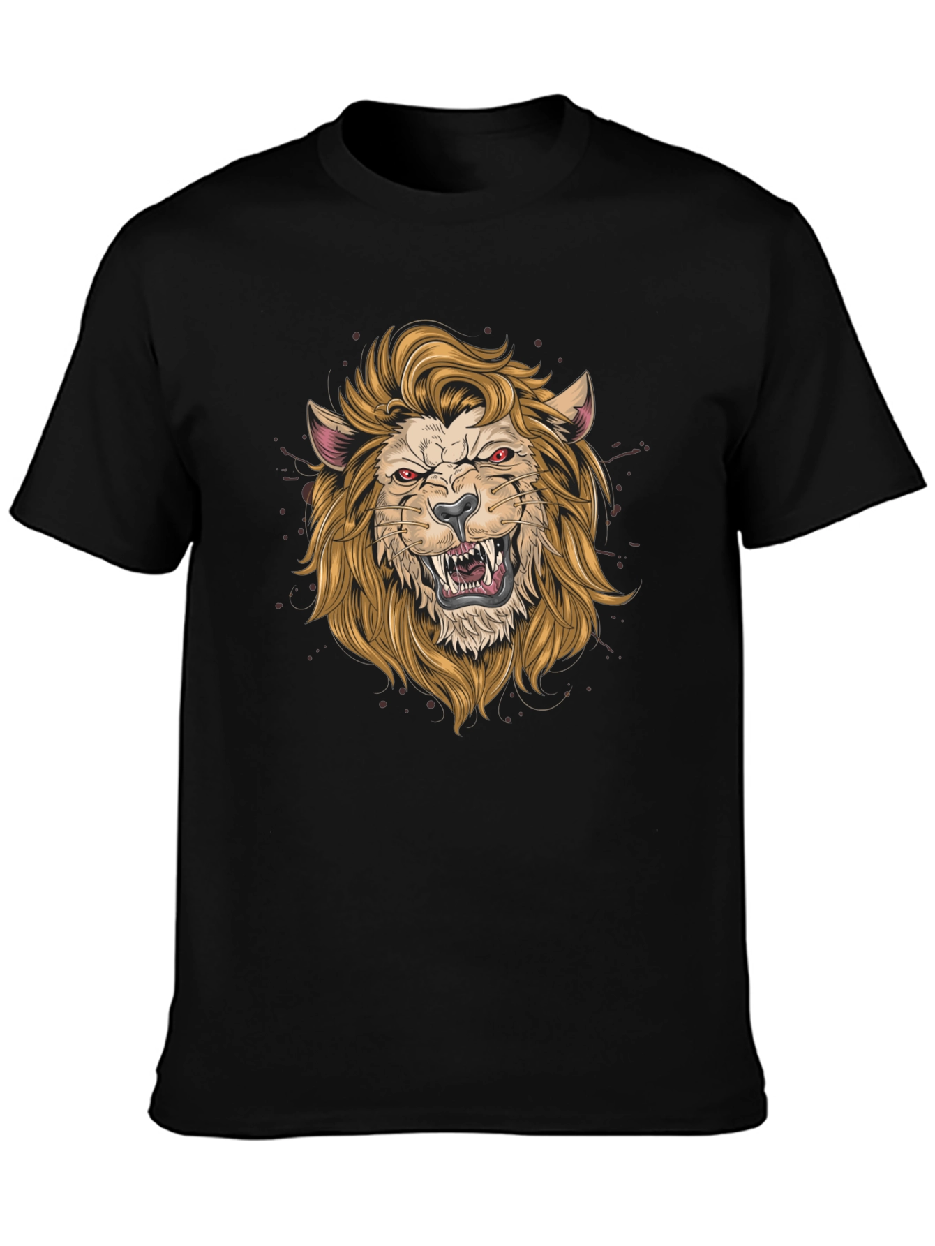 Fierce Lion Graphic Tee - Black