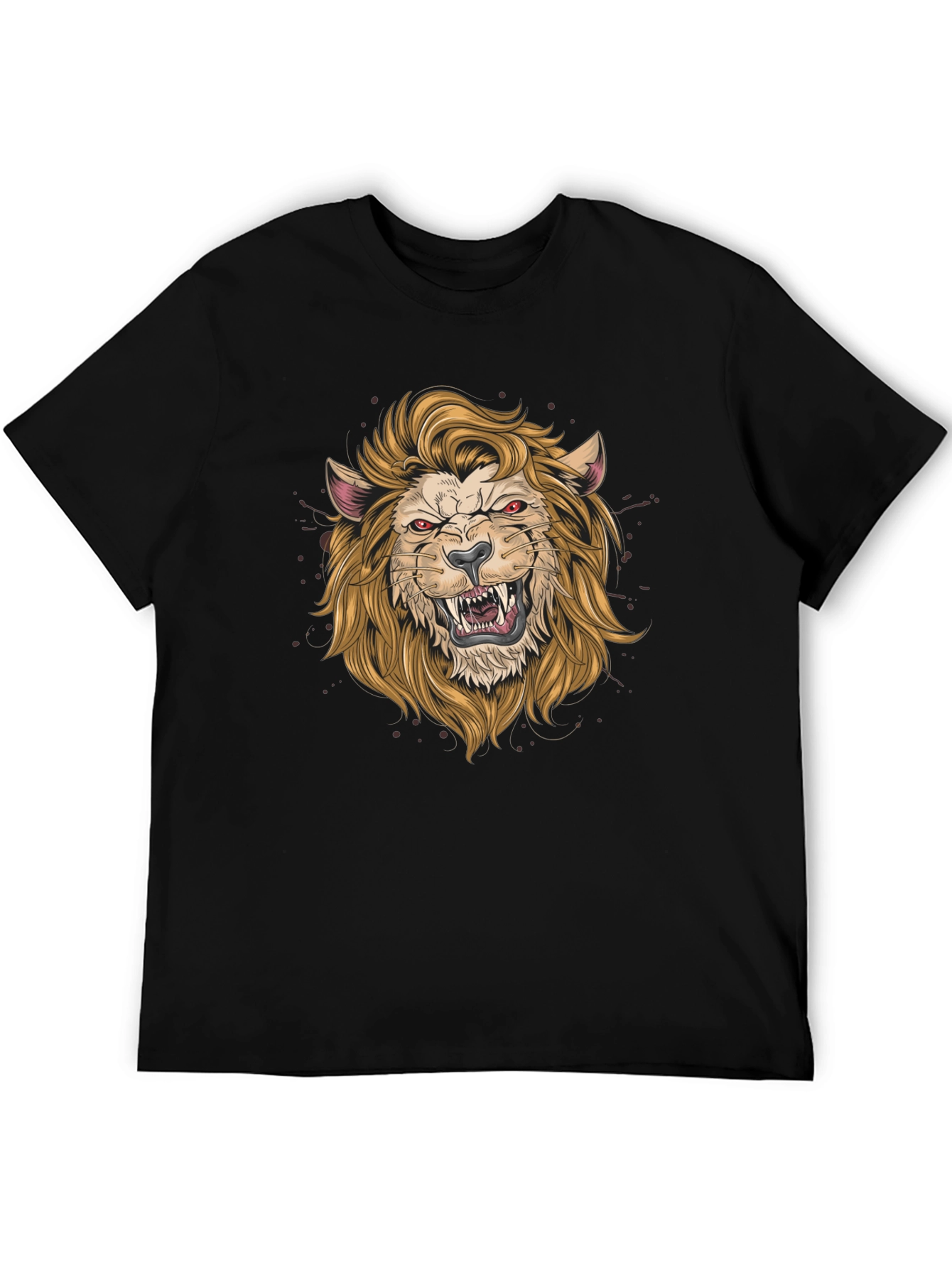 Fierce Lion Graphic Tee - Black