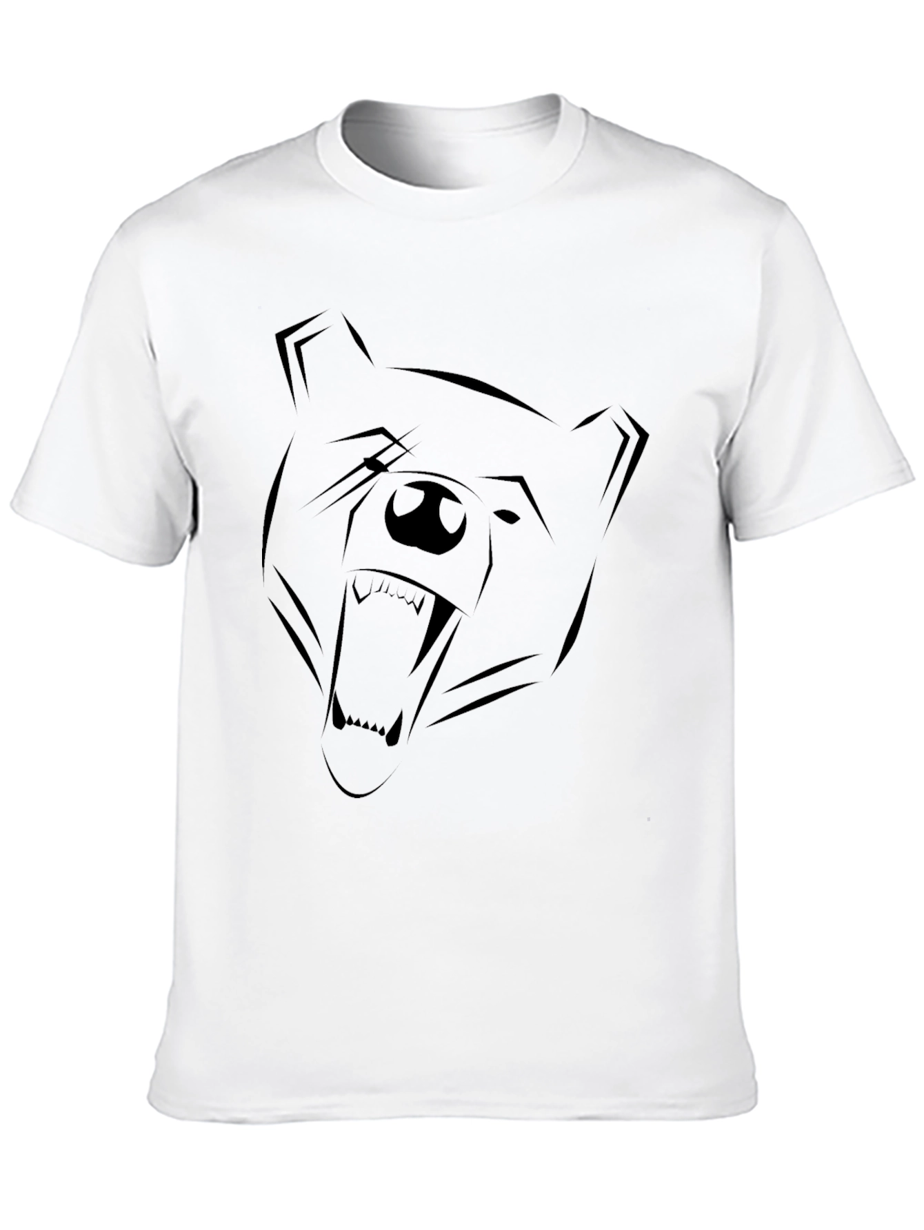 Bold Bear Graphic Tee - Mens Black T-Shirt