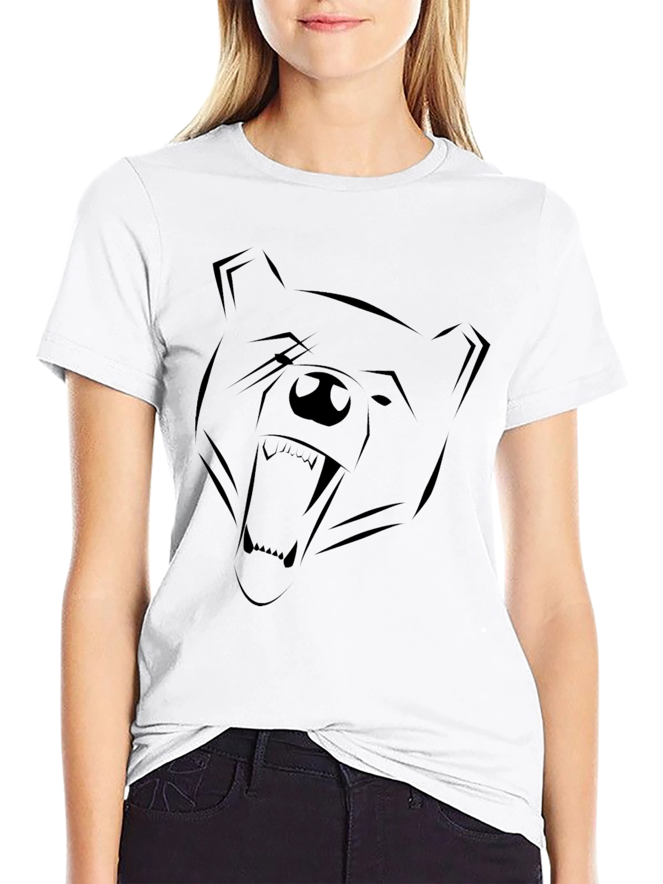 Bold Bear Graphic Tee - Mens Black T-Shirt