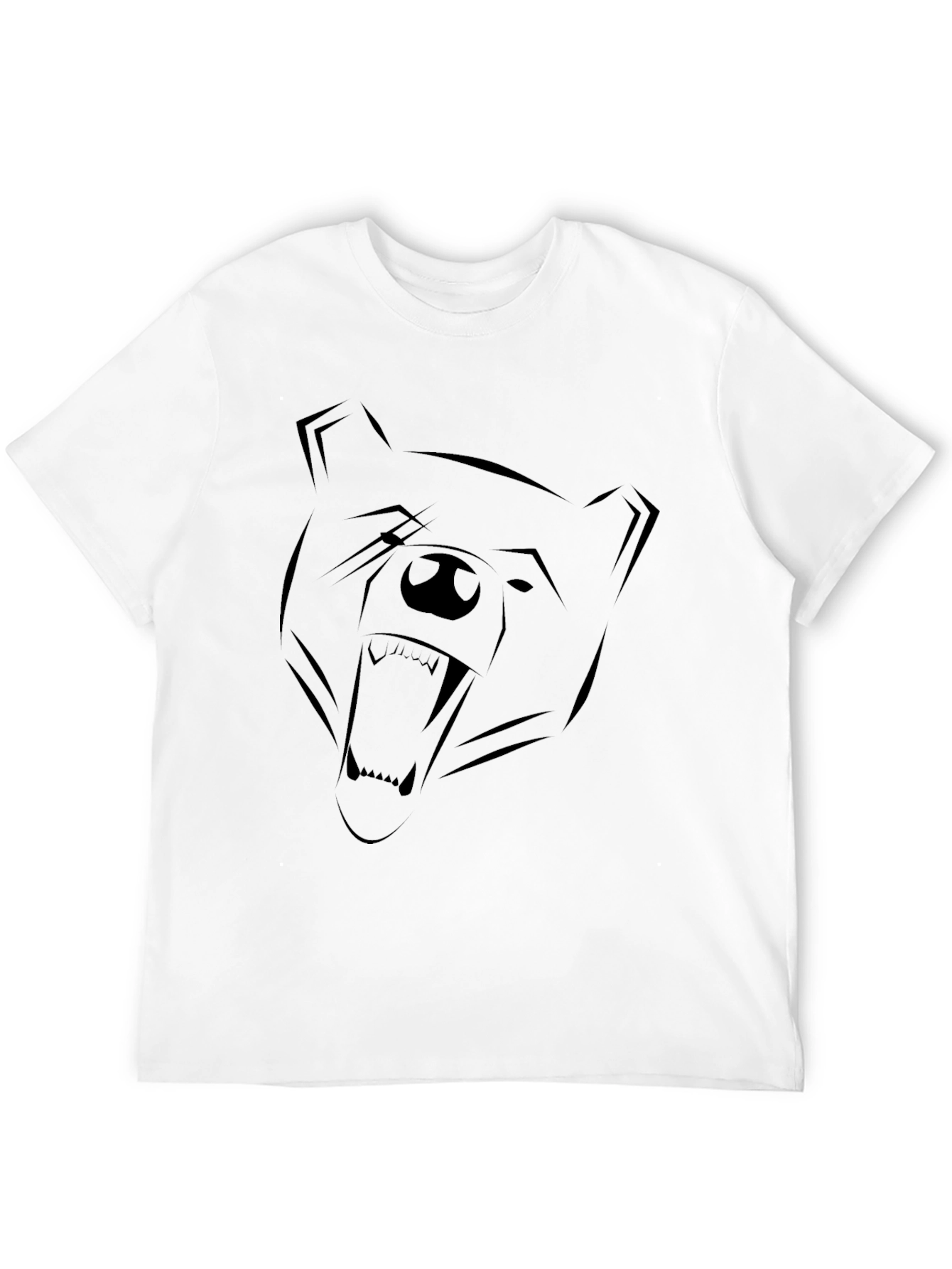 Bold Bear Graphic Tee - Mens Black T-Shirt