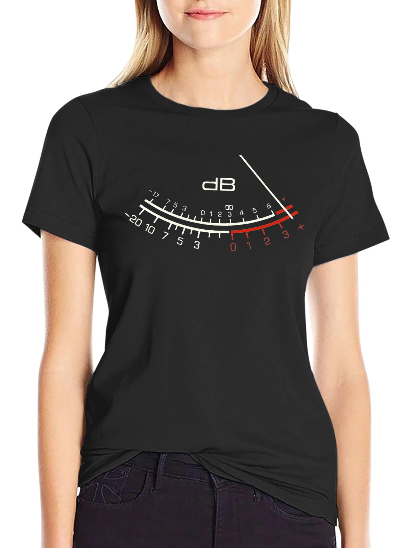 Black dB Meter Graphic Tee