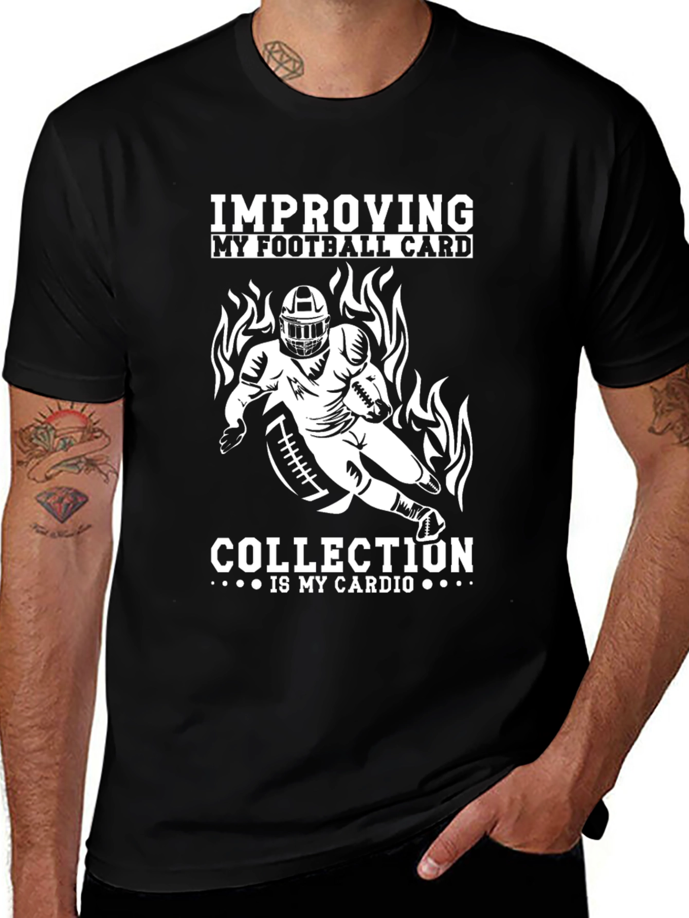 Football Card Collection Cardio T-Shirt