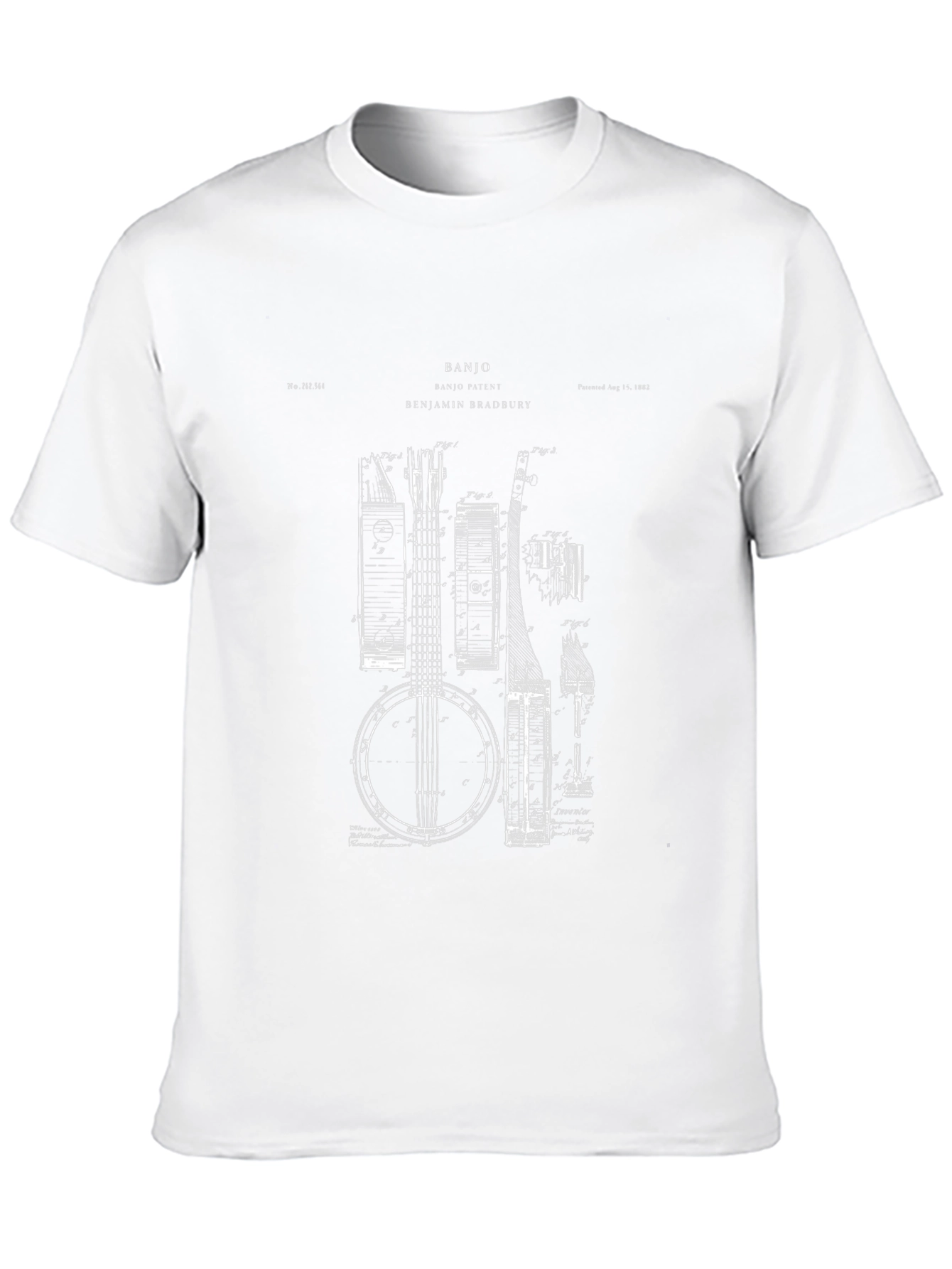 Banjo Patent T-Shirt - Bradbury Design