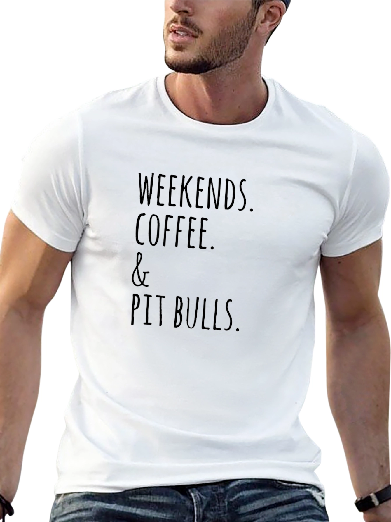 Weekends Coffee and Pit Bulls T-Shirt