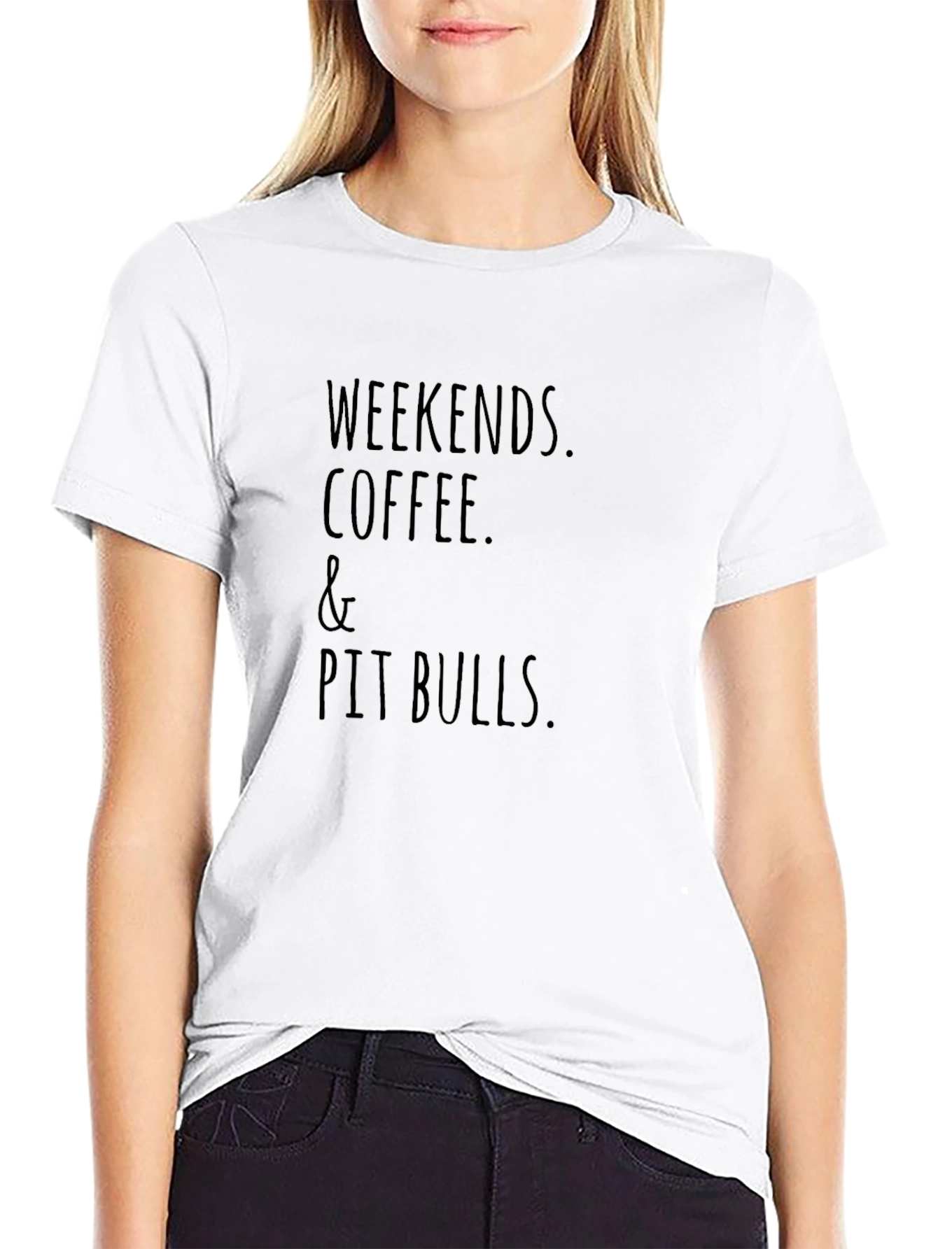 Weekends Coffee and Pit Bulls T-Shirt
