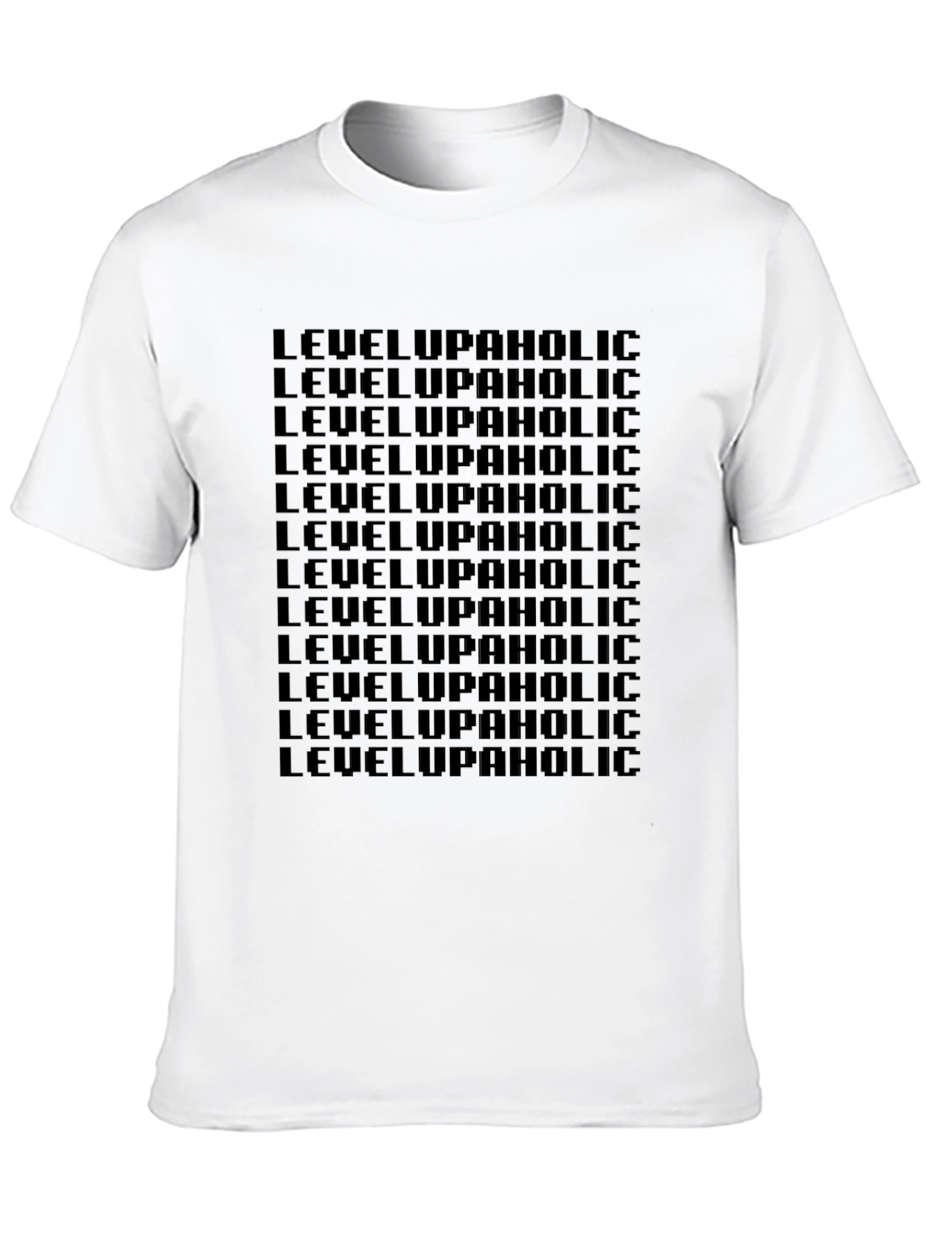 Level Upaholic Black Graphic Tee
