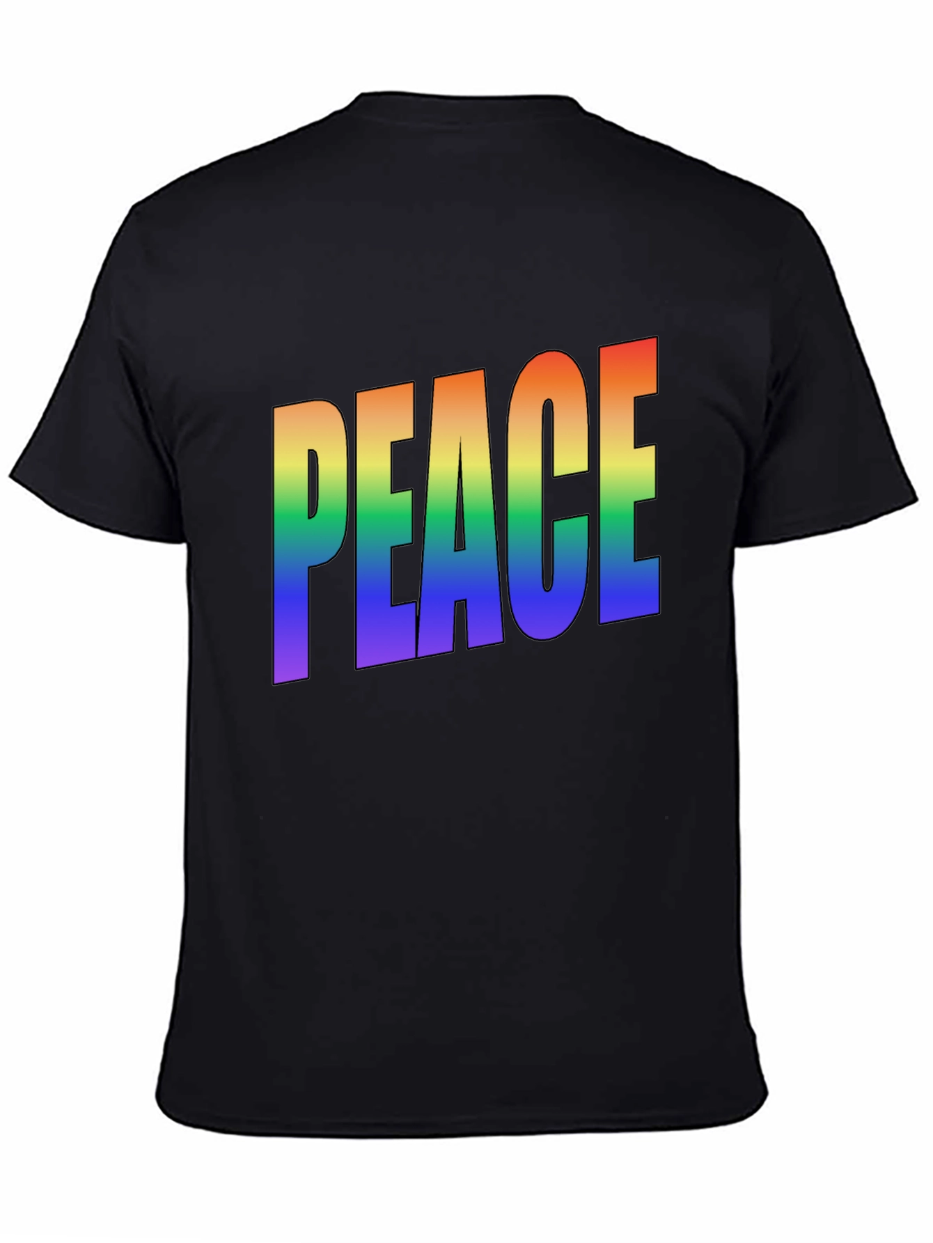 Rainbow PEACE Graphic T-Shirt - Pride