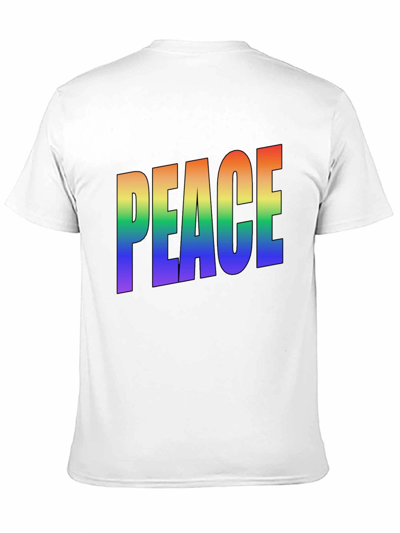 Rainbow PEACE Graphic T-Shirt - Pride