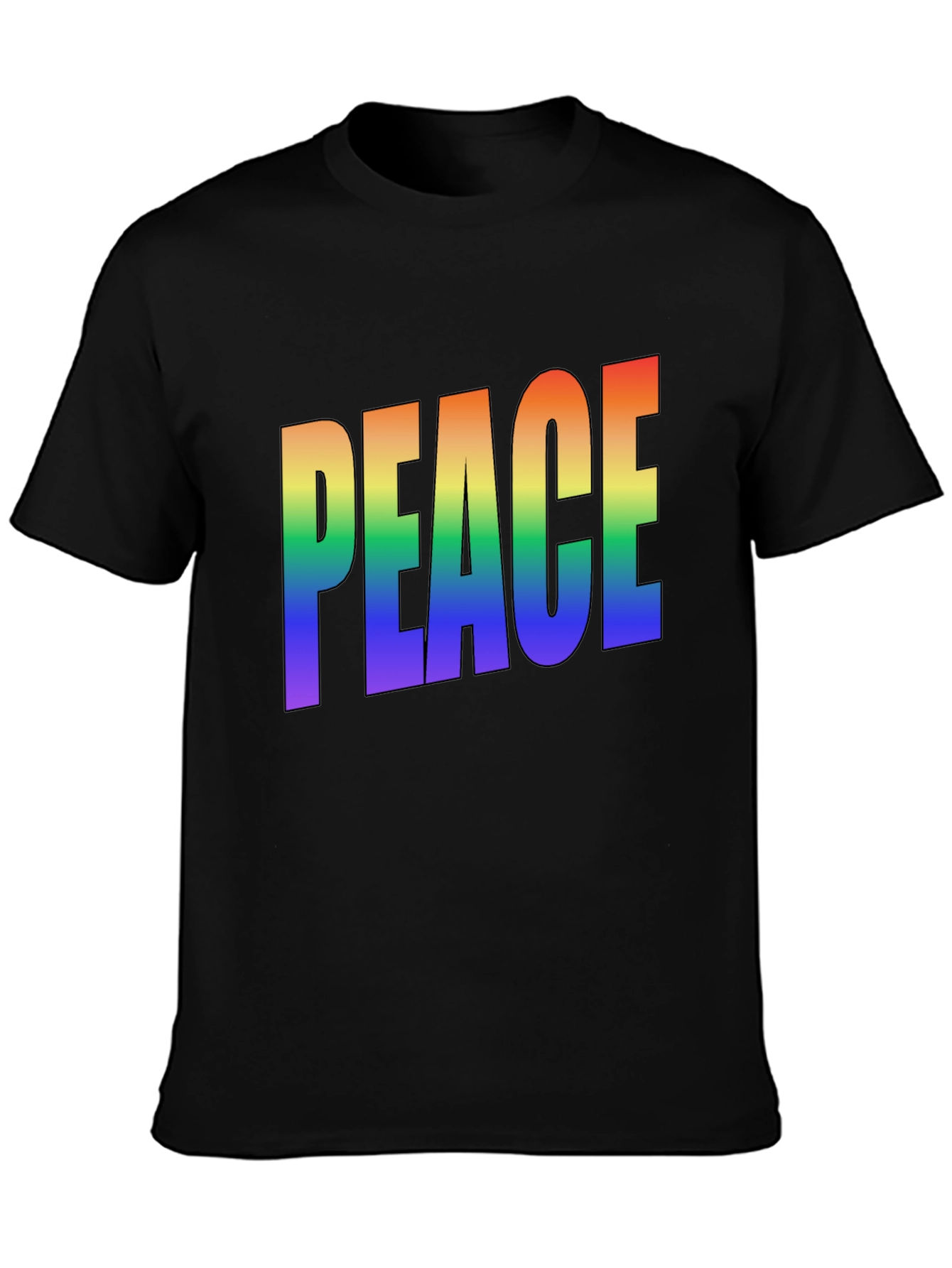 Rainbow PEACE Graphic T-Shirt - Pride