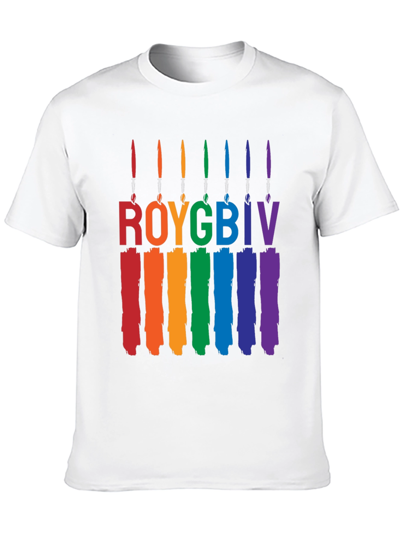 ROYGBIV Brushstroke Pride T-Shirt