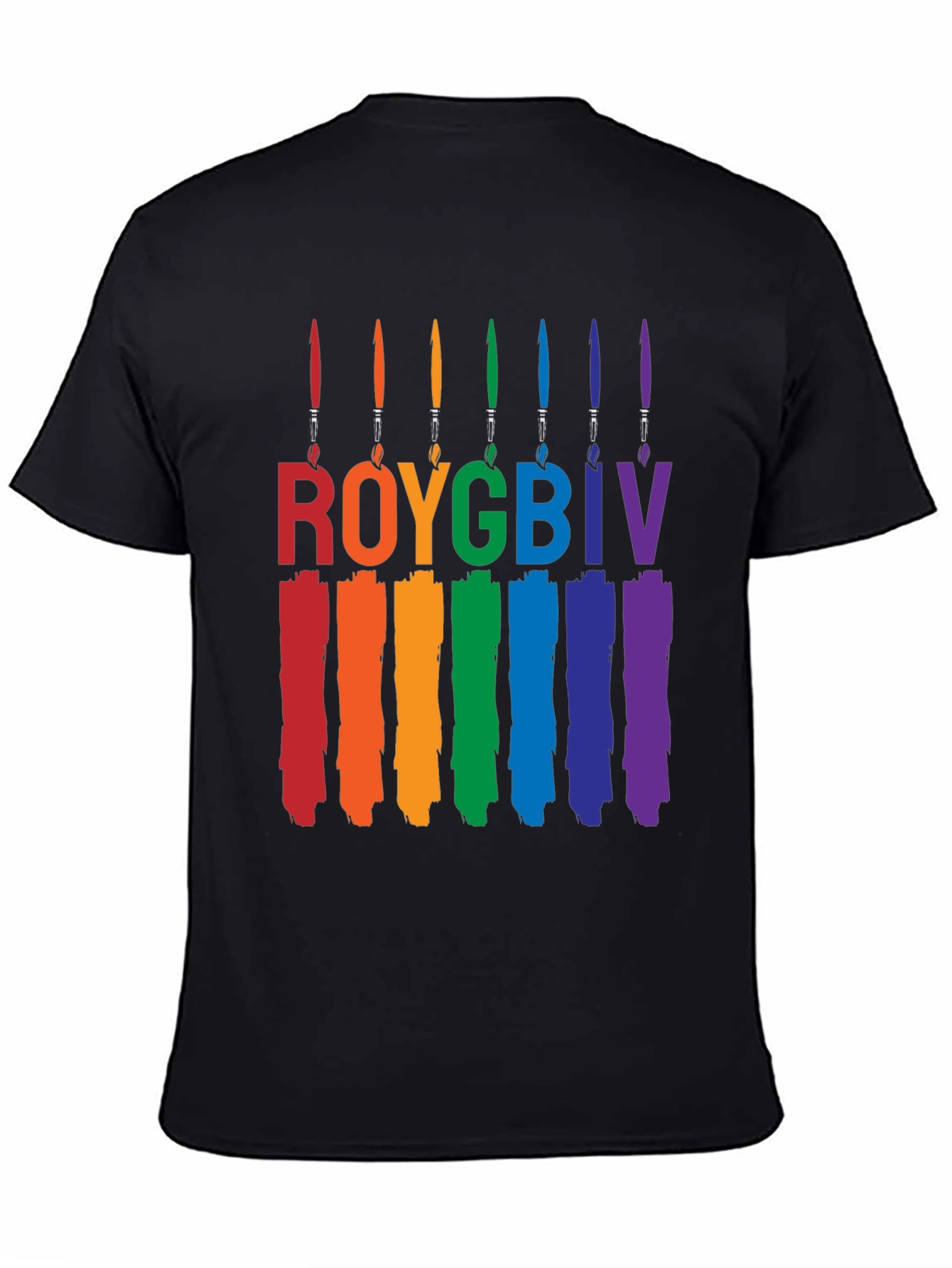 ROYGBIV Brushstroke Pride T-Shirt