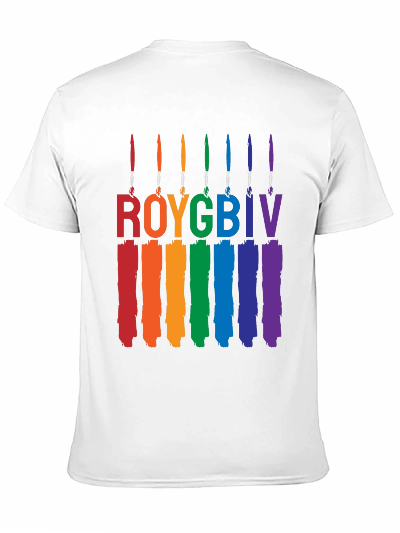 ROYGBIV Brushstroke Pride T-Shirt