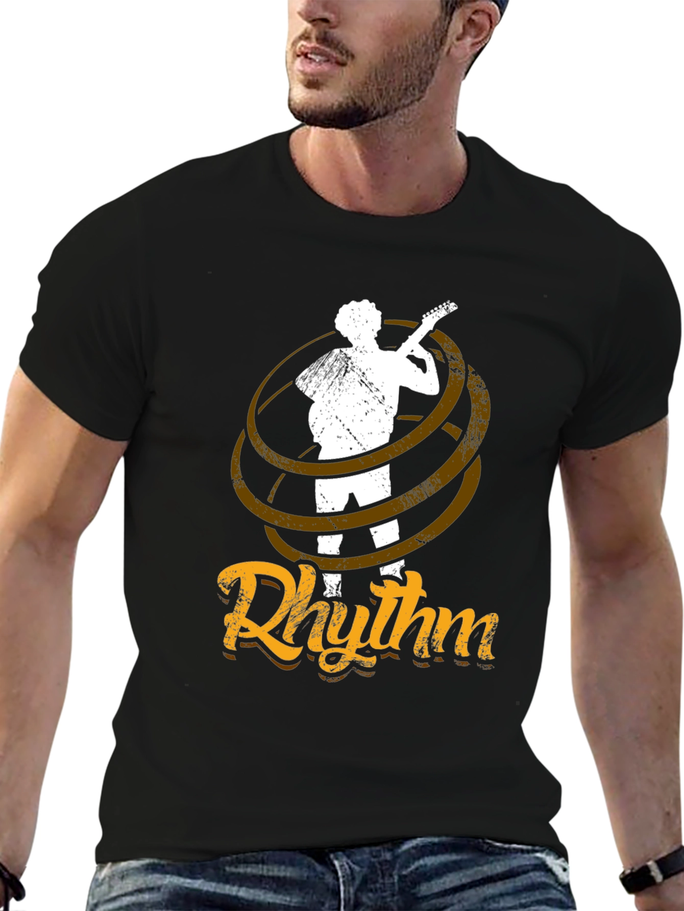Rhythm Guitarist Graphic Tee - Music Lovers T-Shirt