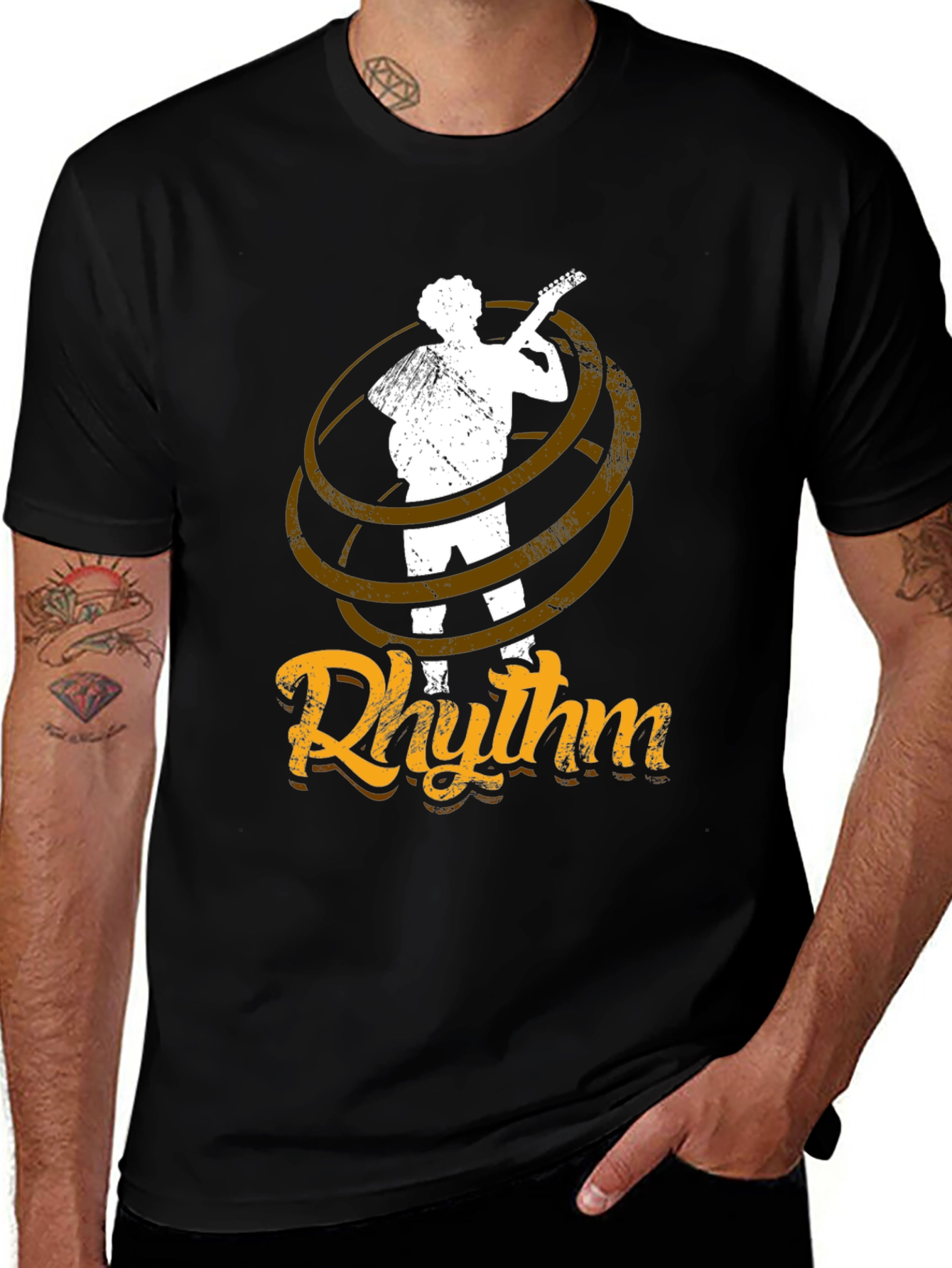 Rhythm Guitarist Graphic Tee - Music Lovers T-Shirt