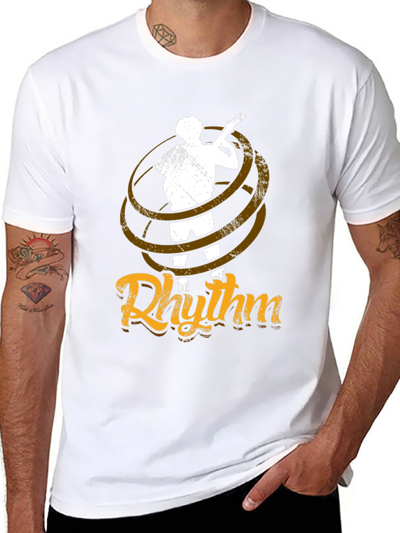 Rhythm Guitarist Graphic Tee - Music Lovers T-Shirt