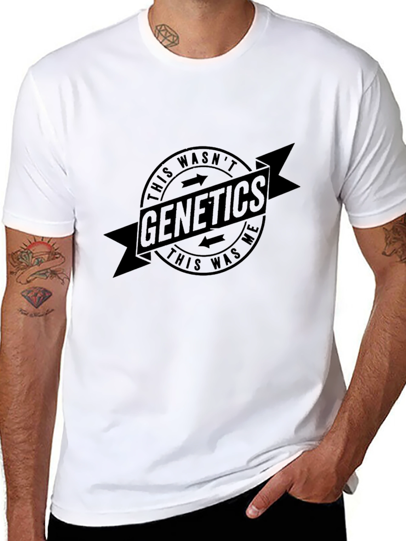 Genetics Graphic T-Shirt - Black