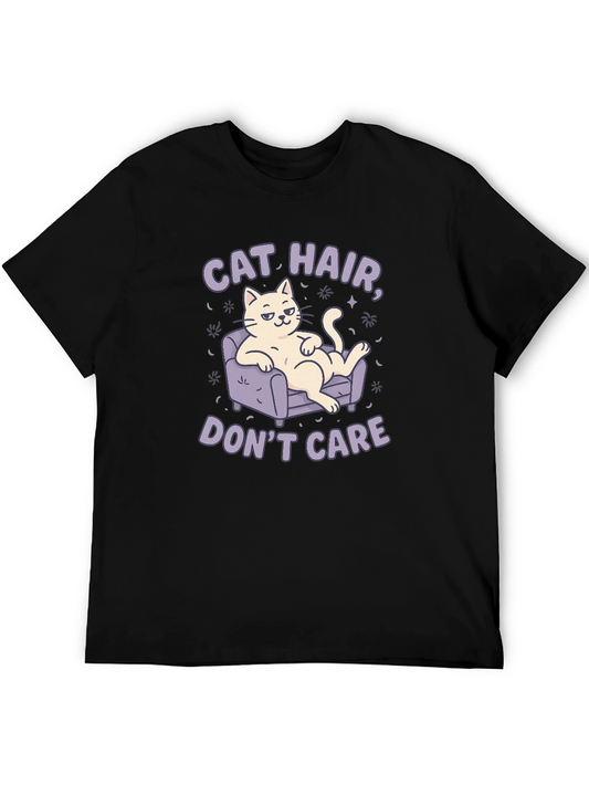 Cat Hair Dont Care Graphic Tee
