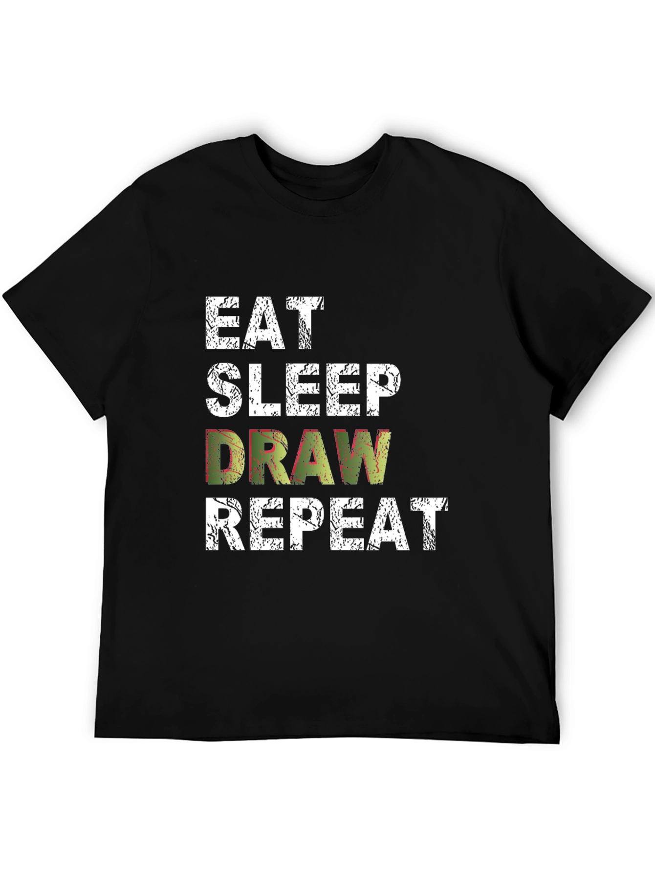 Eat Sleep Draw Repeat Graphic Tee