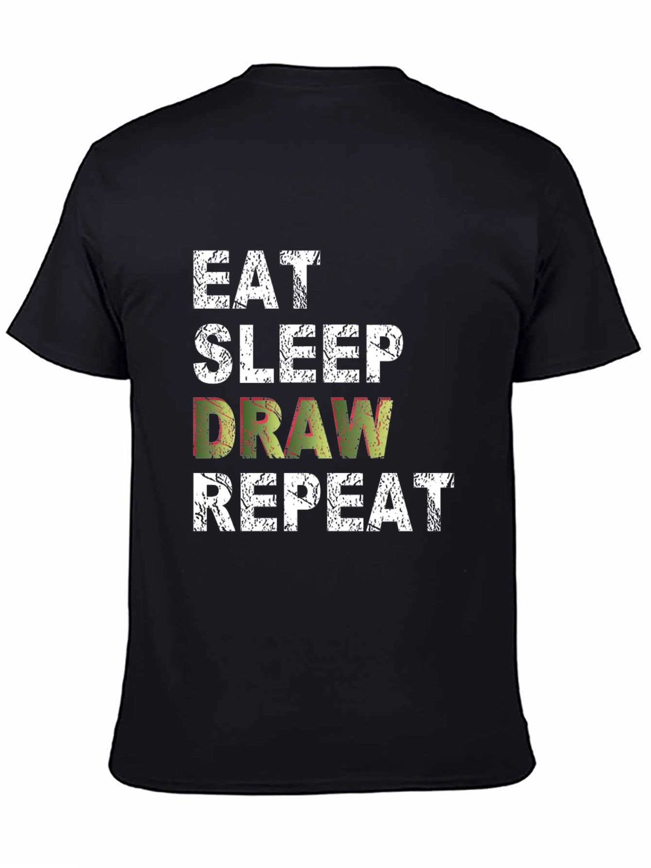 Eat Sleep Draw Repeat Graphic Tee