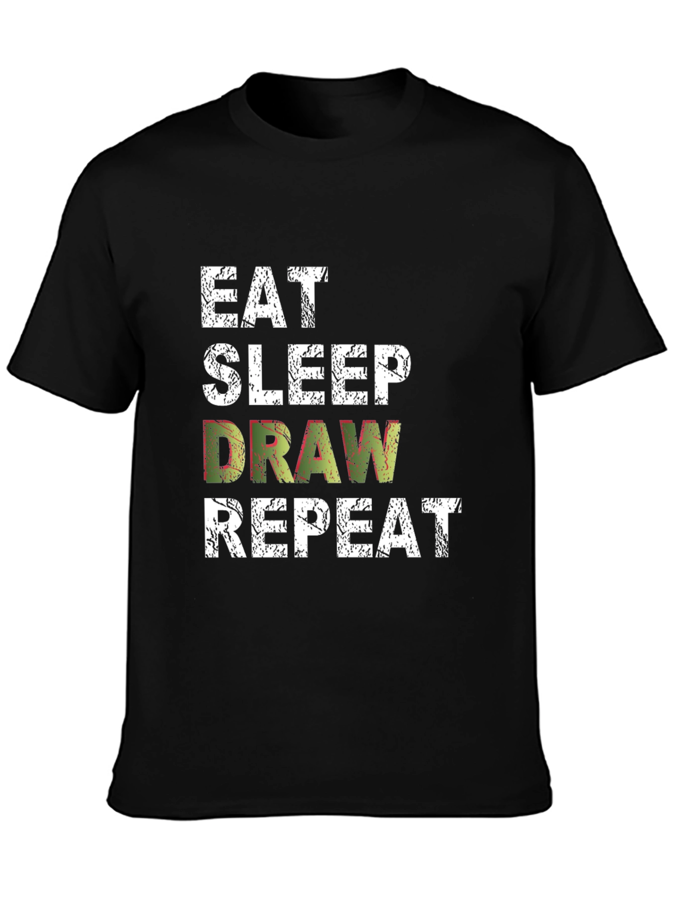 Eat Sleep Draw Repeat Graphic Tee
