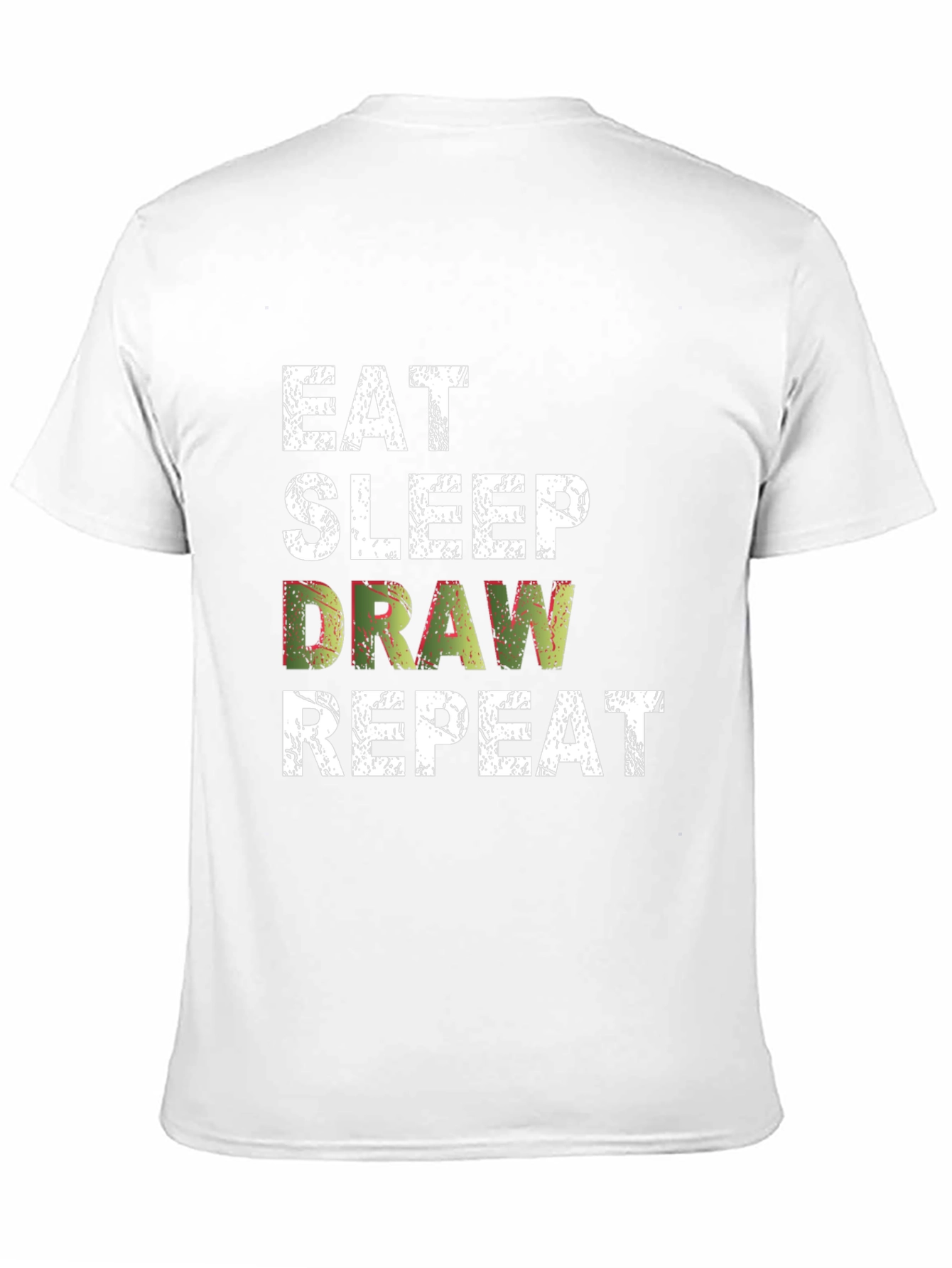 Eat Sleep Draw Repeat Graphic Tee