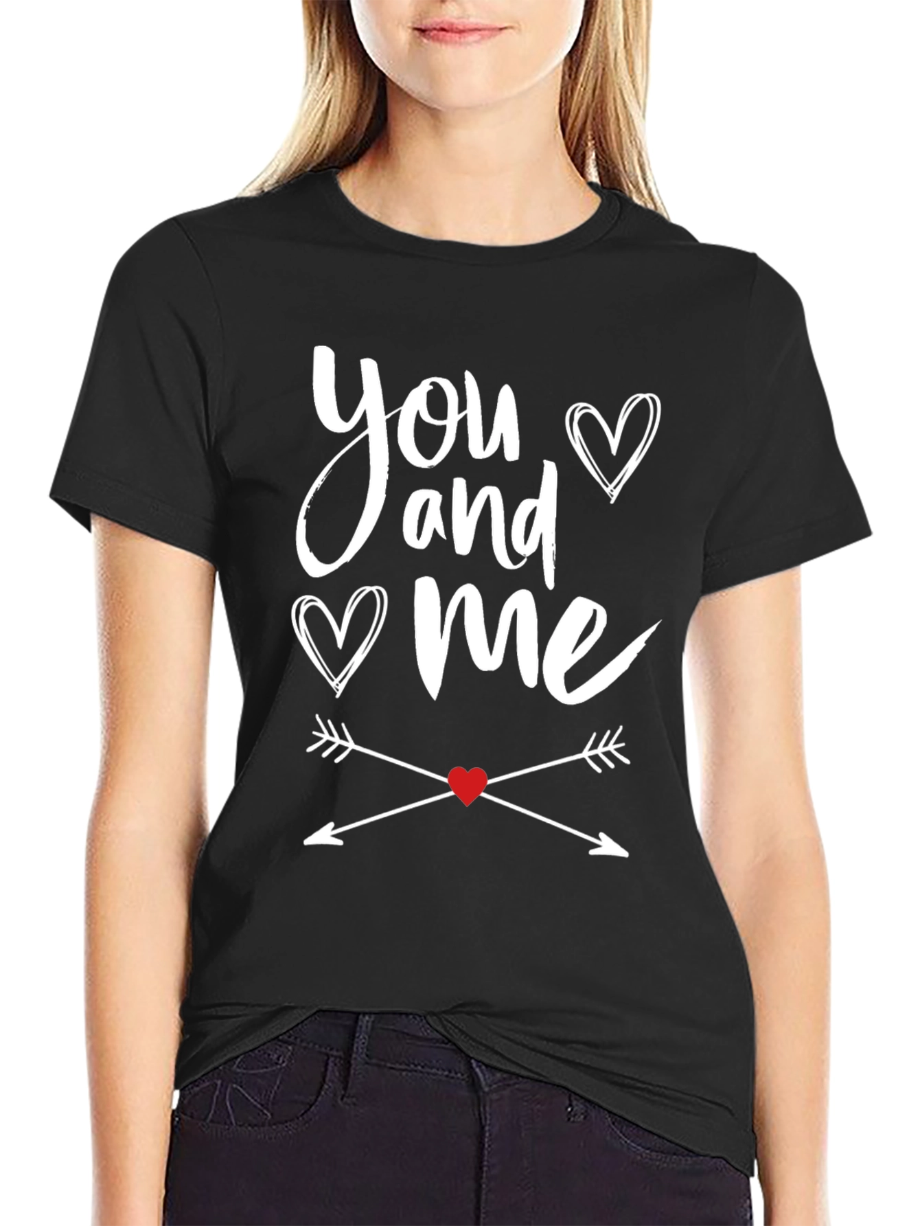 You and Me Valentines Graphic Tee