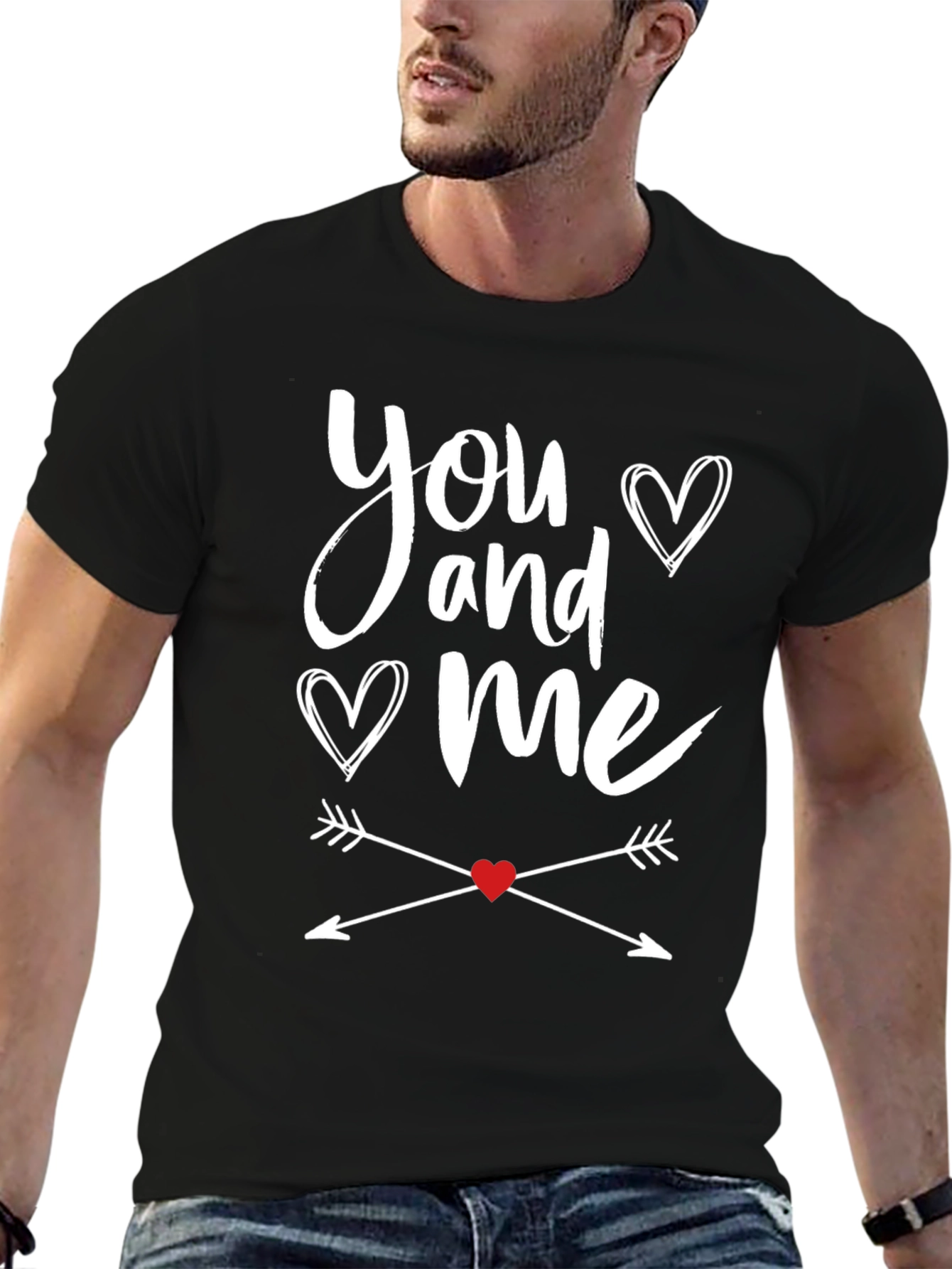 You and Me Valentines Graphic Tee