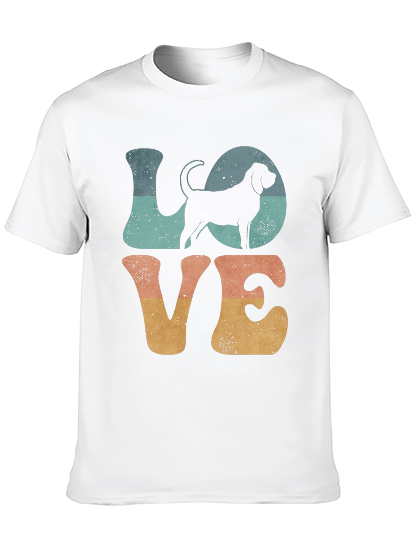 LOVE Dog Graphic T-Shirt - Retro Style