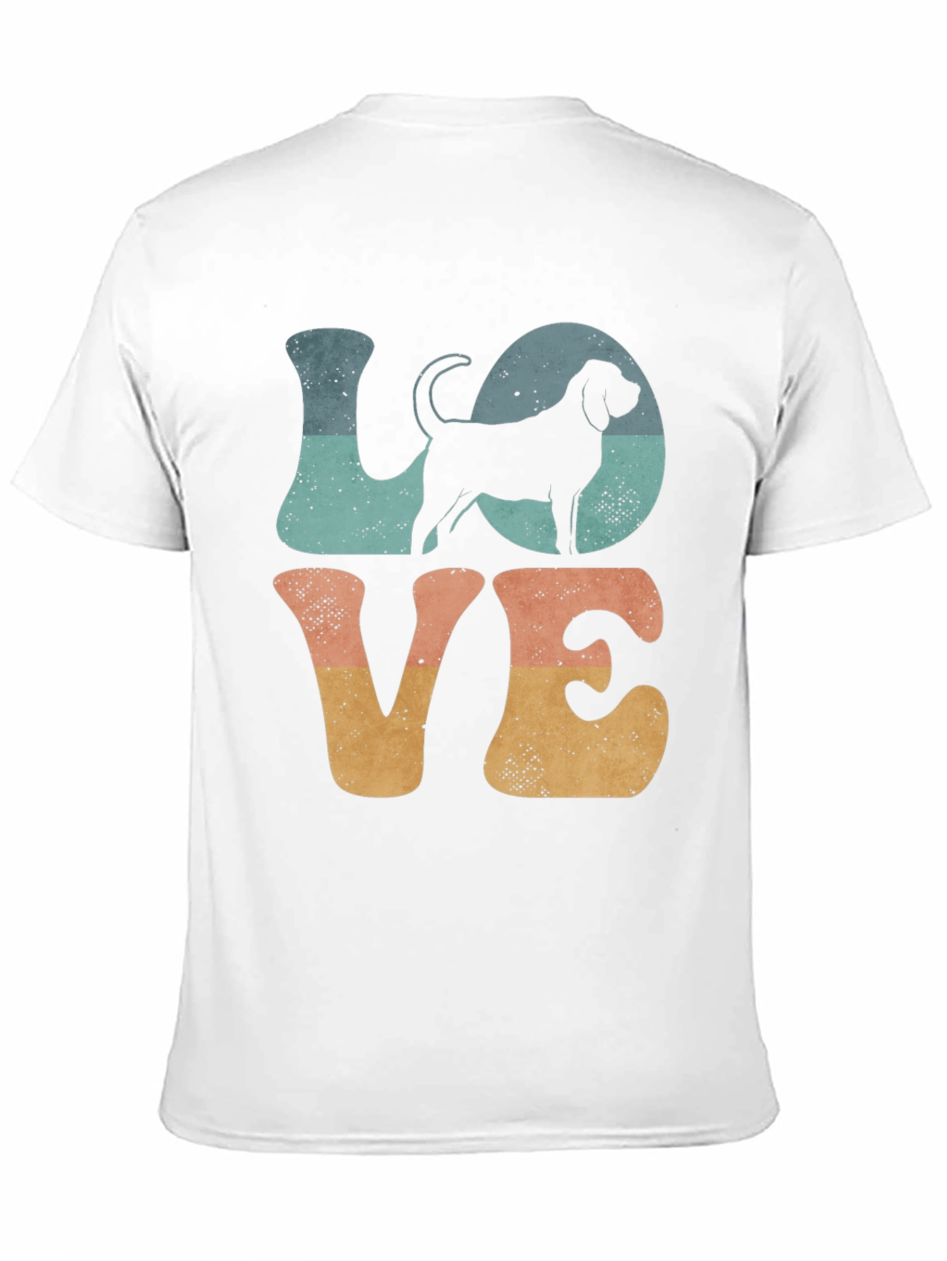 LOVE Dog Graphic T-Shirt - Retro Style
