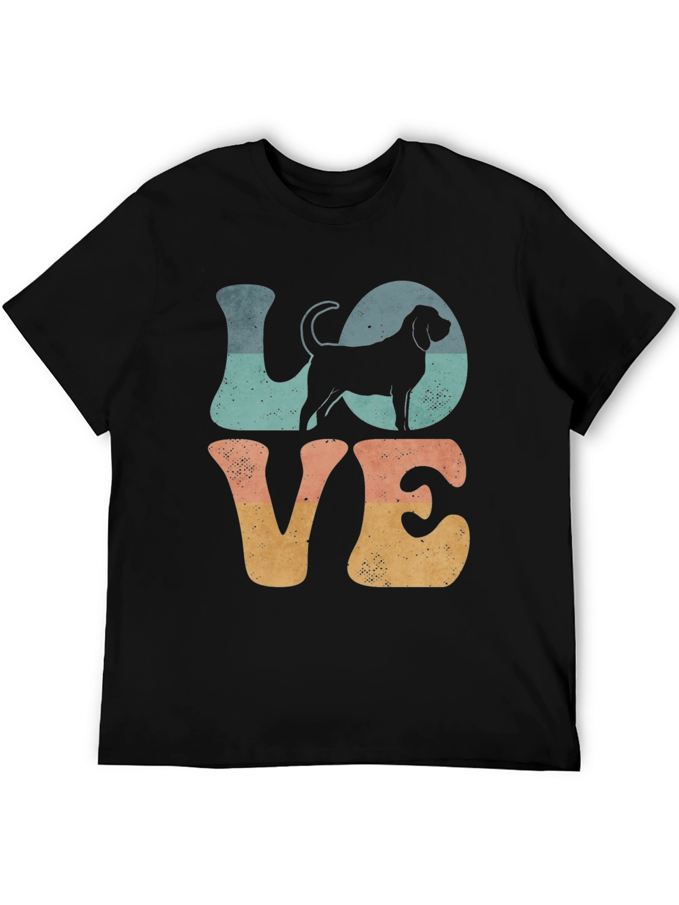 LOVE Dog Graphic T-Shirt - Retro Style